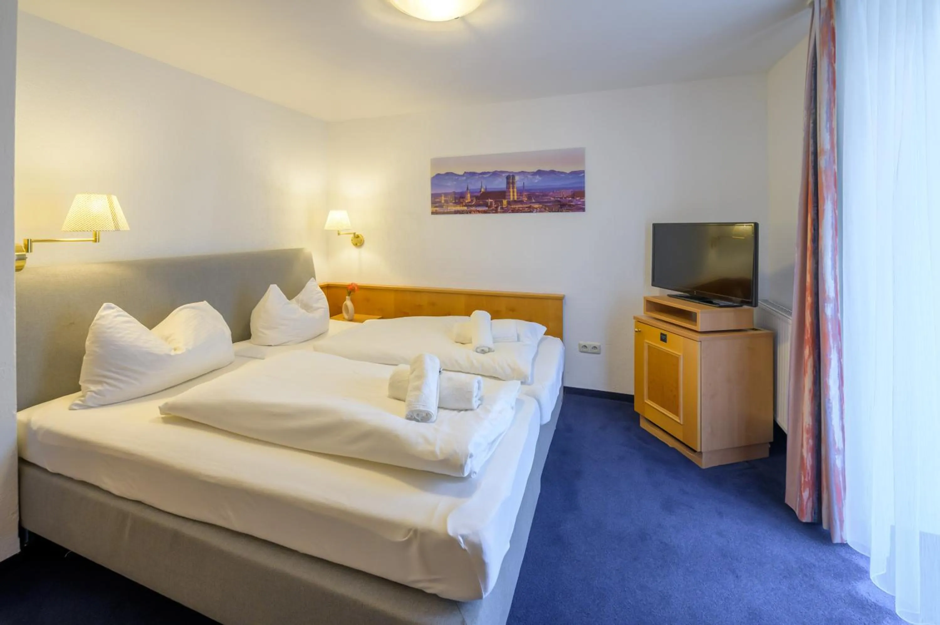 Bed in Hotel Pension Margit