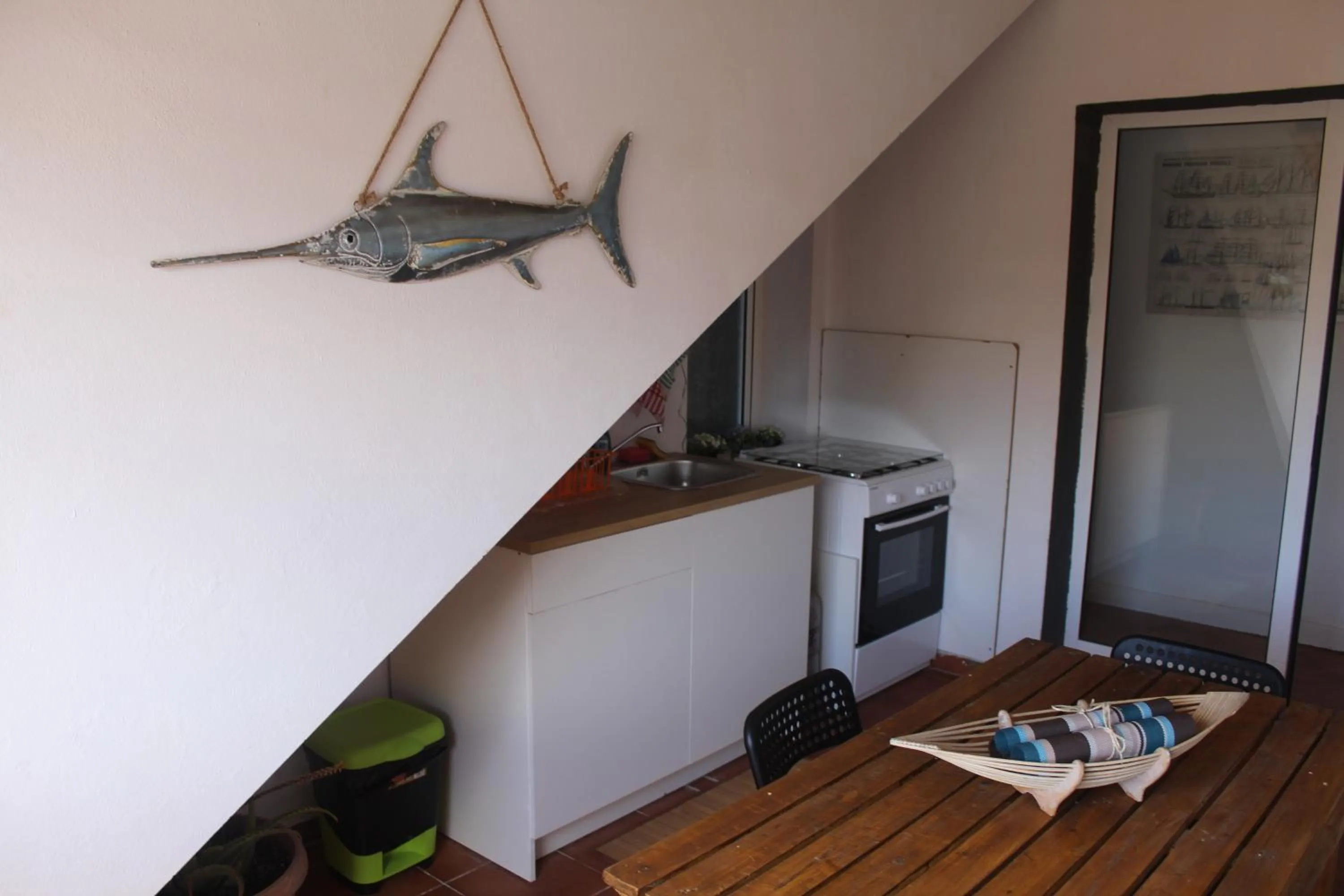 Kitchen or kitchenette in Da Mata Kite&Surf House