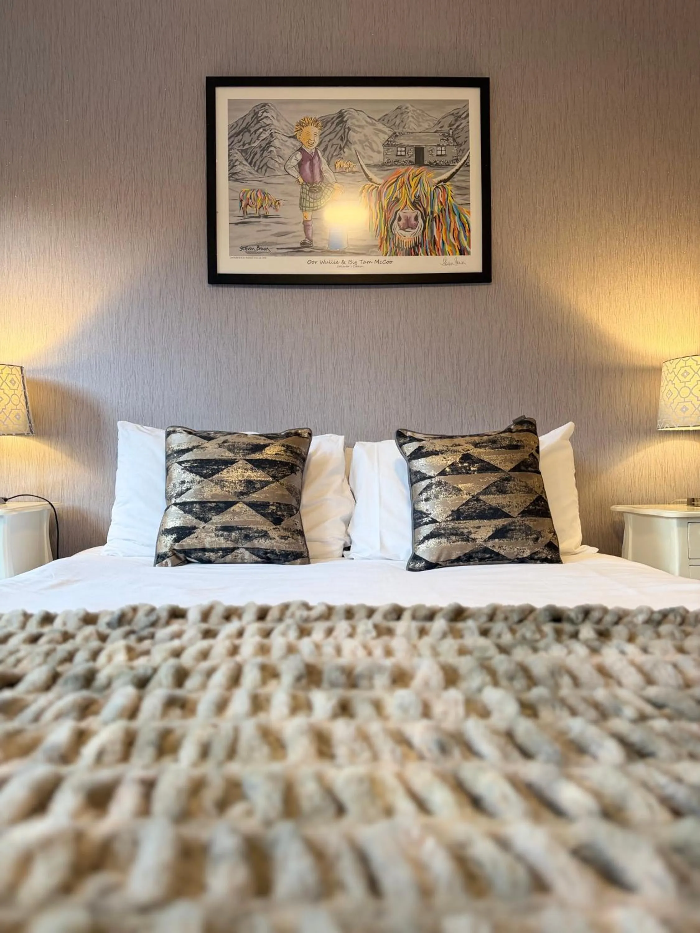 Bed in The Gilvenbank Hotel