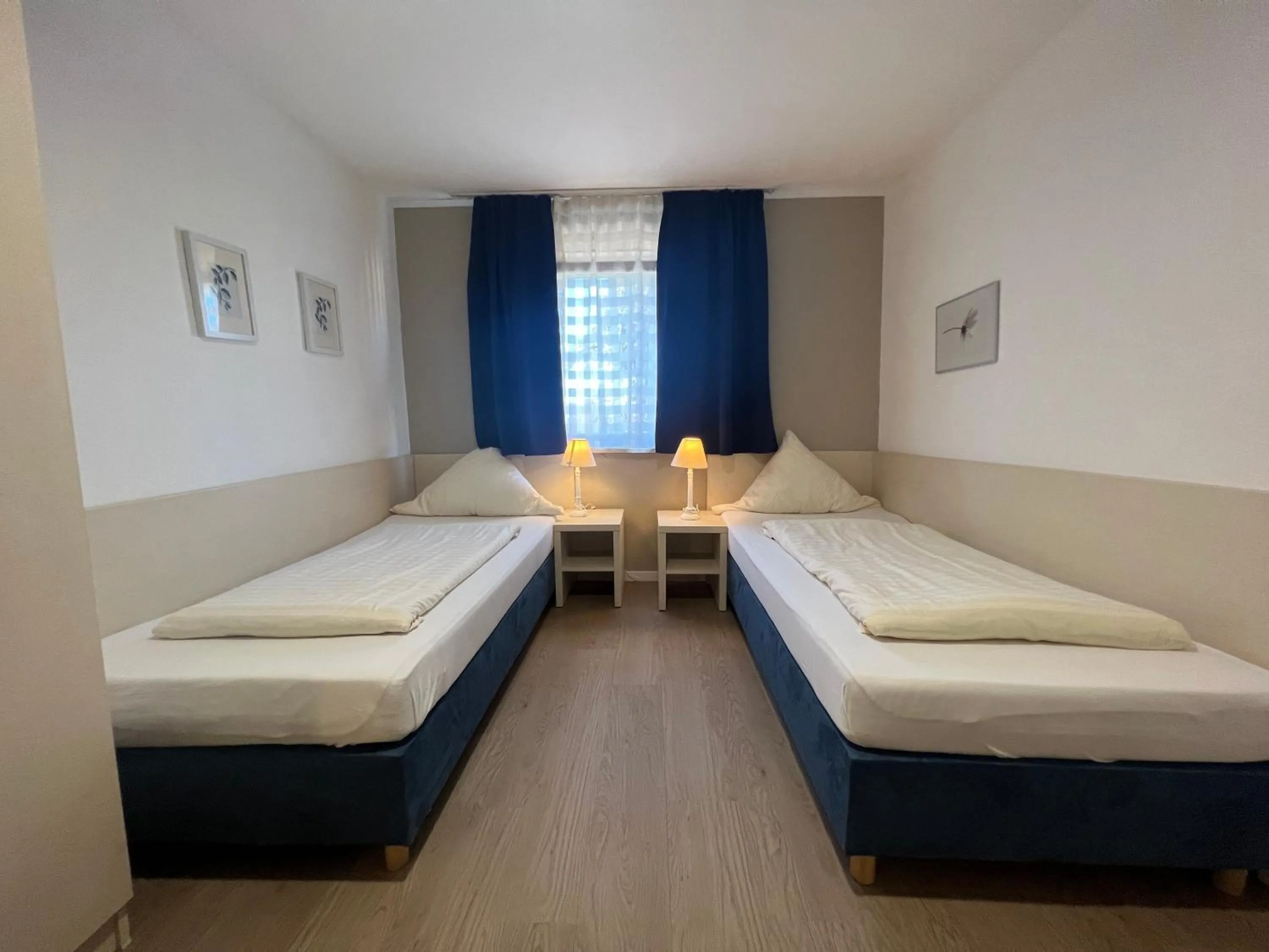 Bed in Hotel Pelikan