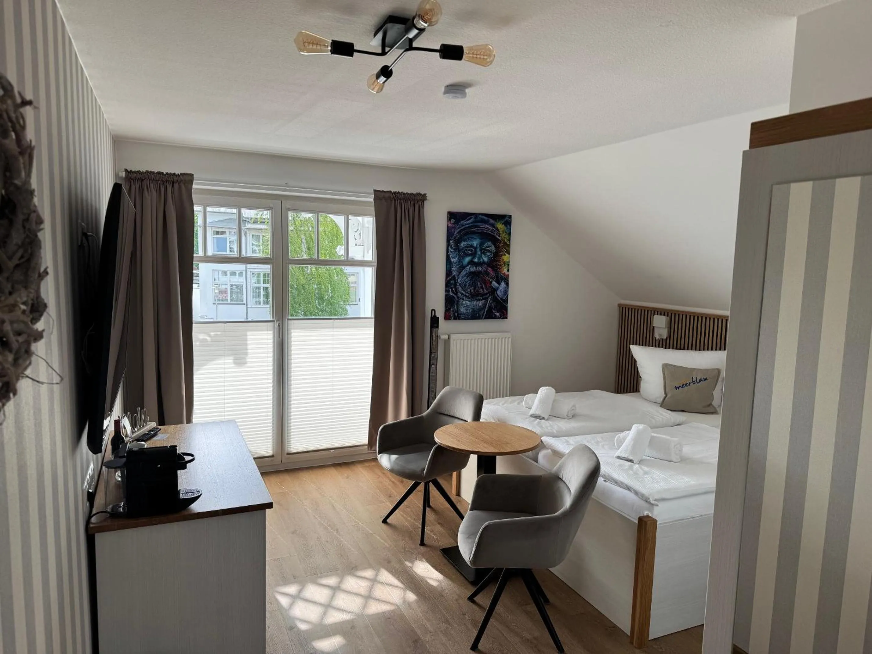 Bed in Hotel meerblau