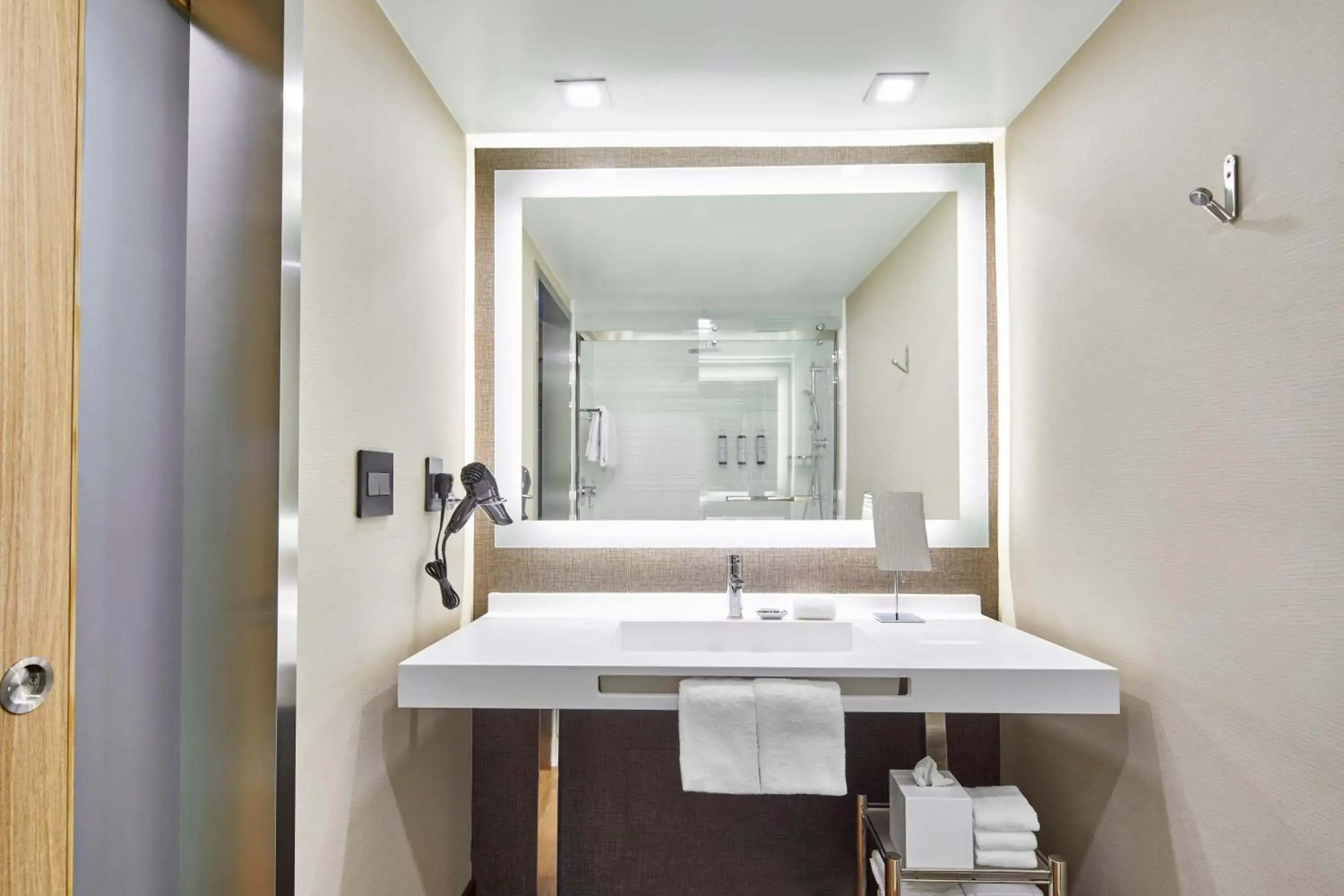 Queen Room with Two Queen Beds and Roll-in Shower - Mobility and Hearing Accessible in AC Hotel by Marriott Orlando Lake Buena Vista Queen Room with Two Queen Beds and Roll-in Shower - Mobility and Hearing Accessible in AC Hotel by Marriott Orlando Lake Buena Vista