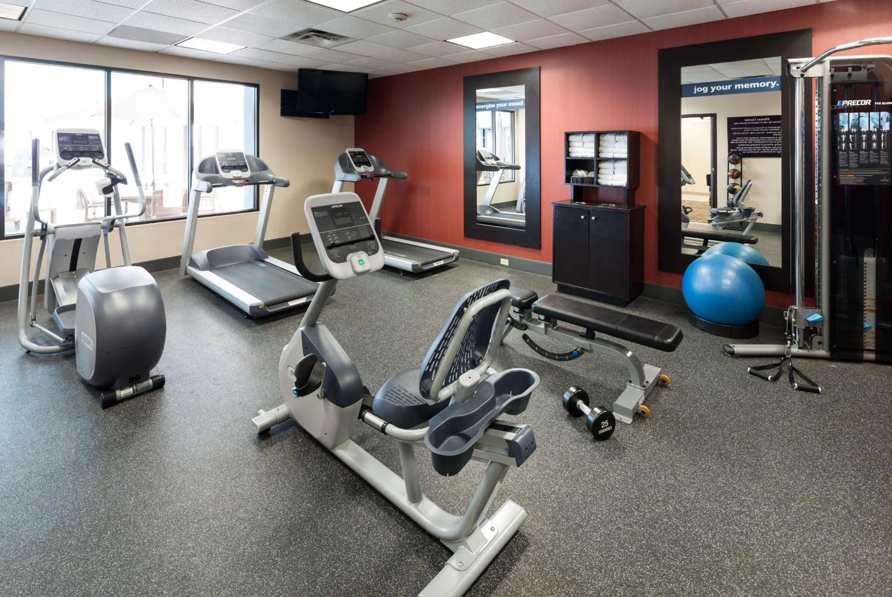 Fitness centre/facilities in Hampton Inn St Louis- at the Arch