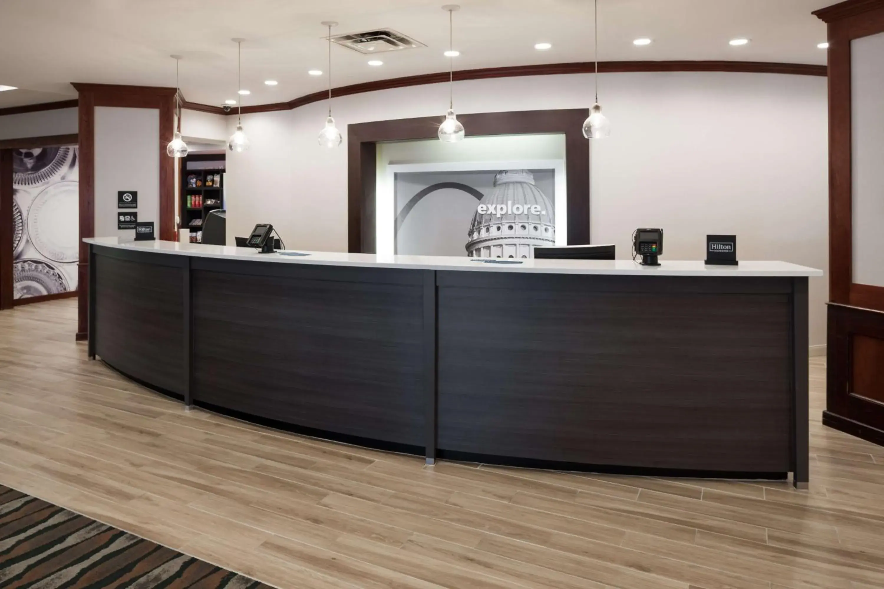 Lobby or reception in Hampton Inn St Louis- at the Arch Lobby or reception in Hampton Inn St Louis- at the Arch
