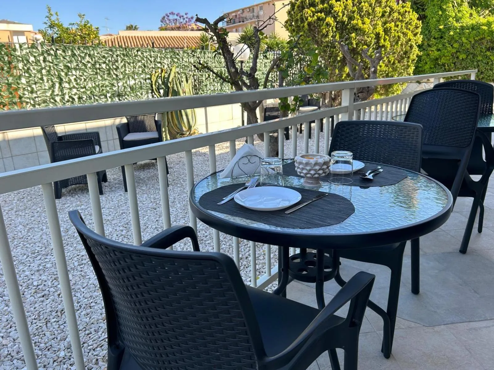 Patio in B&B Villa Achibea