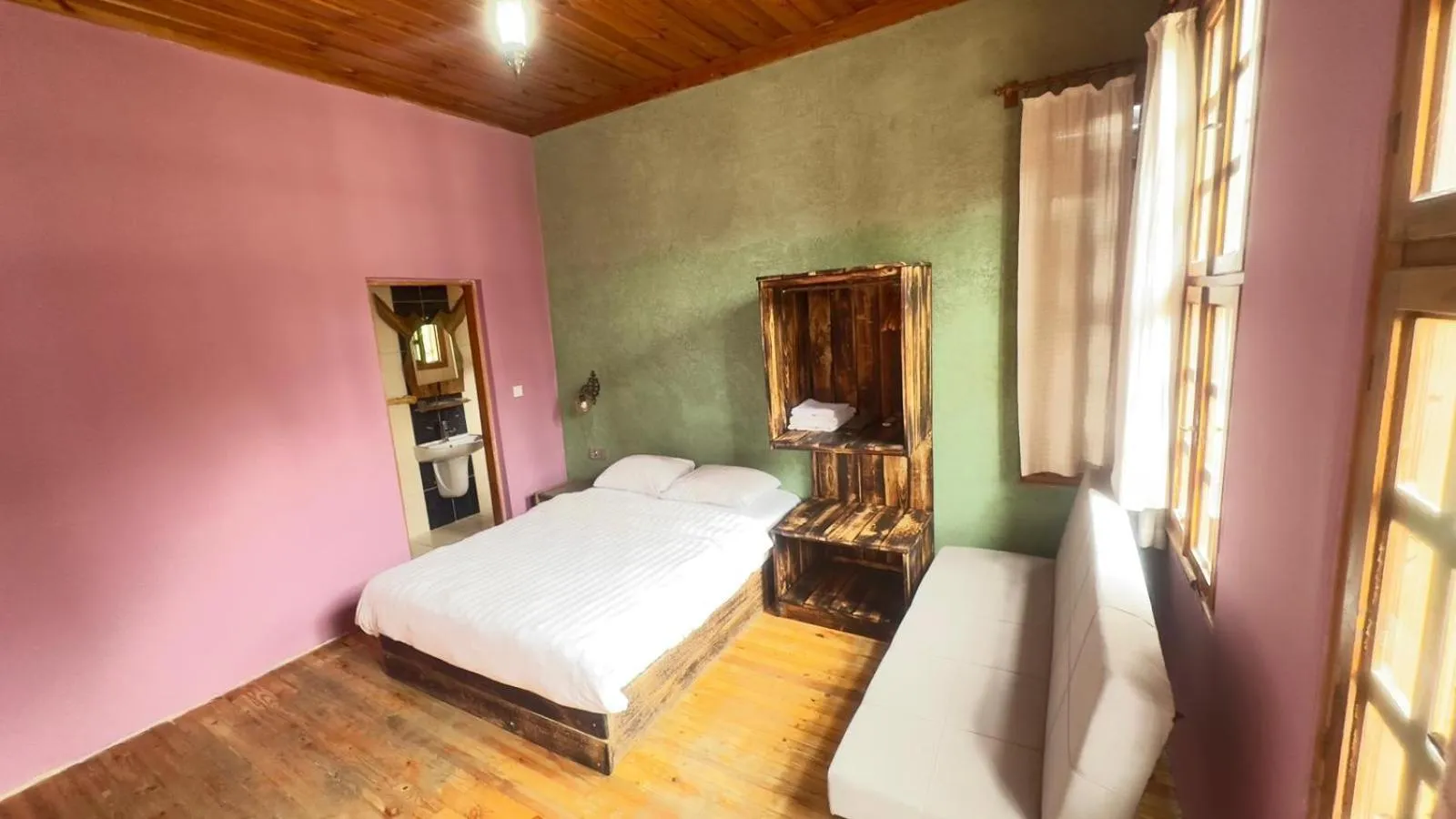 Bed in Otel Wood House