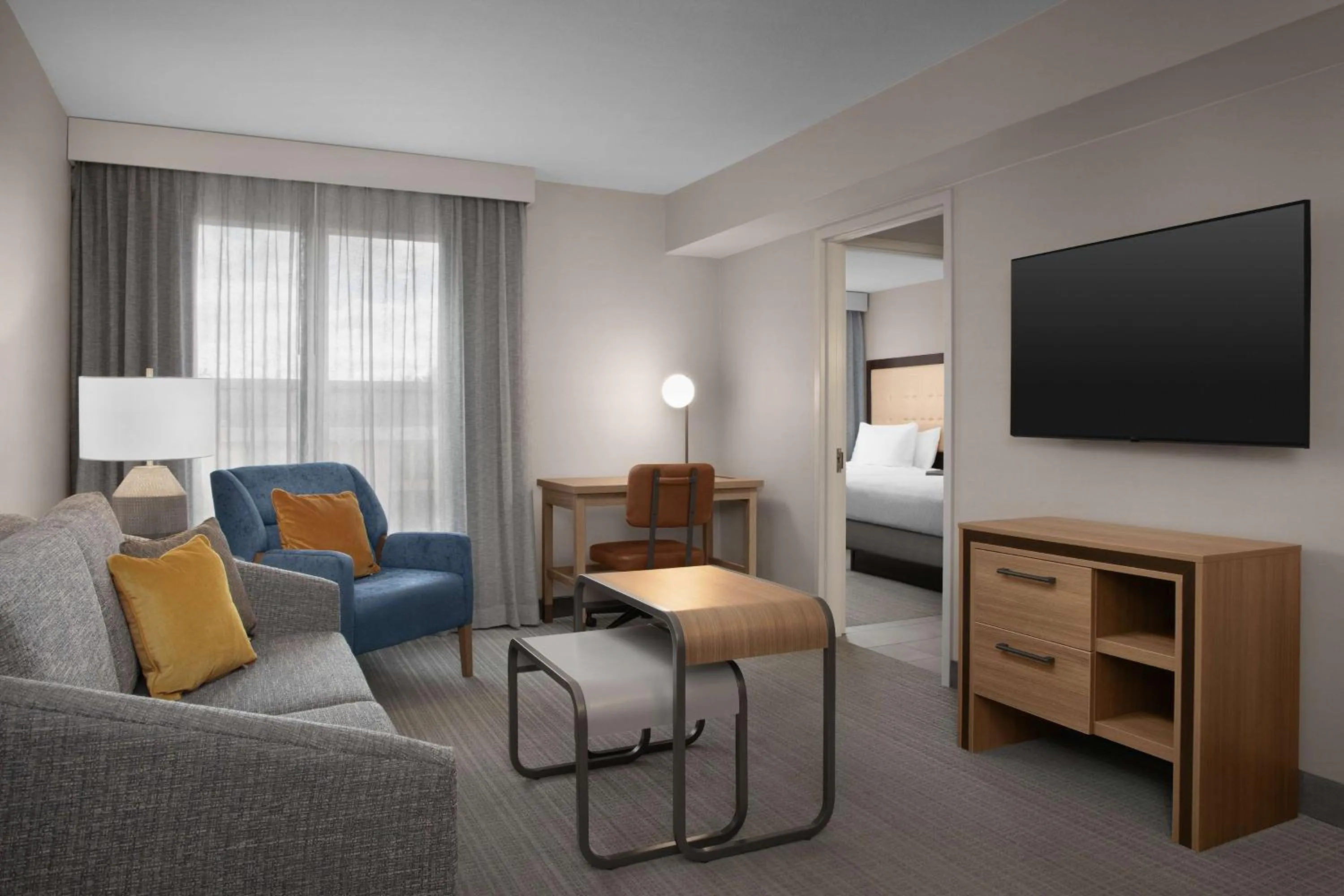 Bed in Homewood Suites by Hilton Alexandria