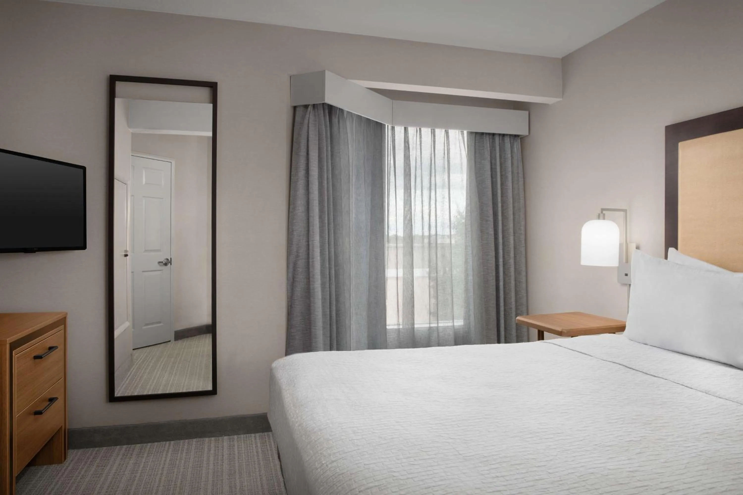 Bed in Homewood Suites by Hilton Alexandria