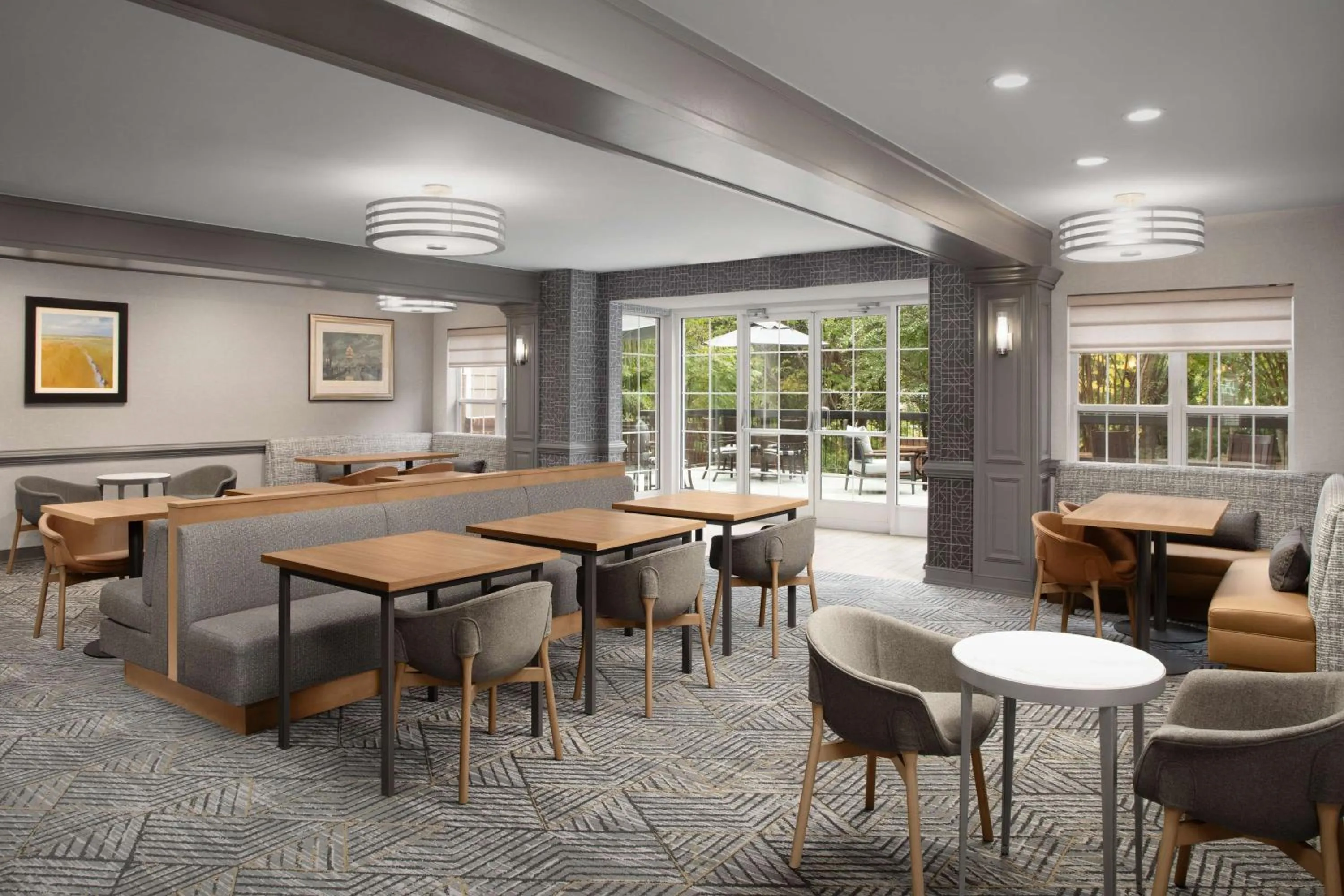 Seating area in Homewood Suites by Hilton Alexandria