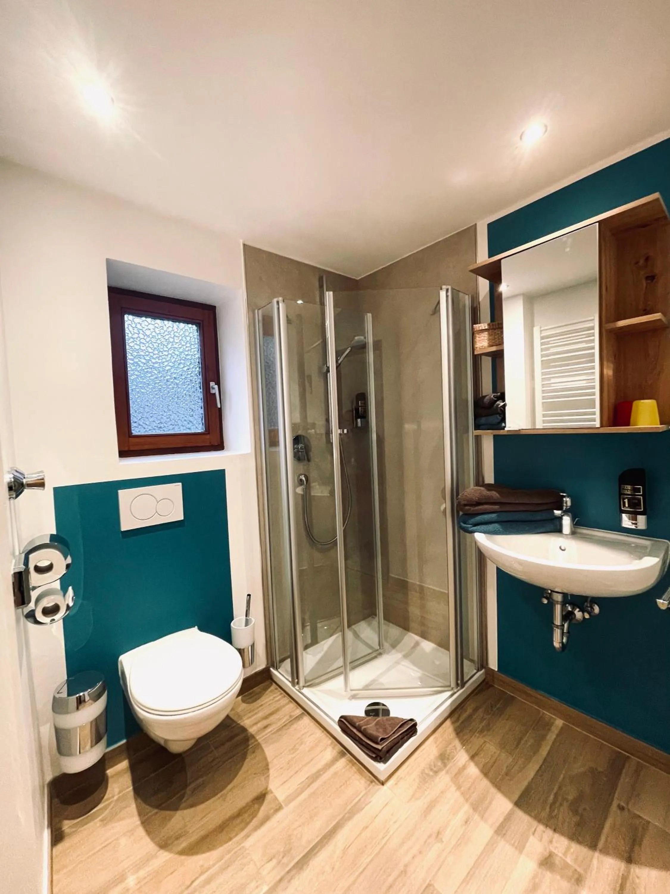 Shower in Gästehaus Achental