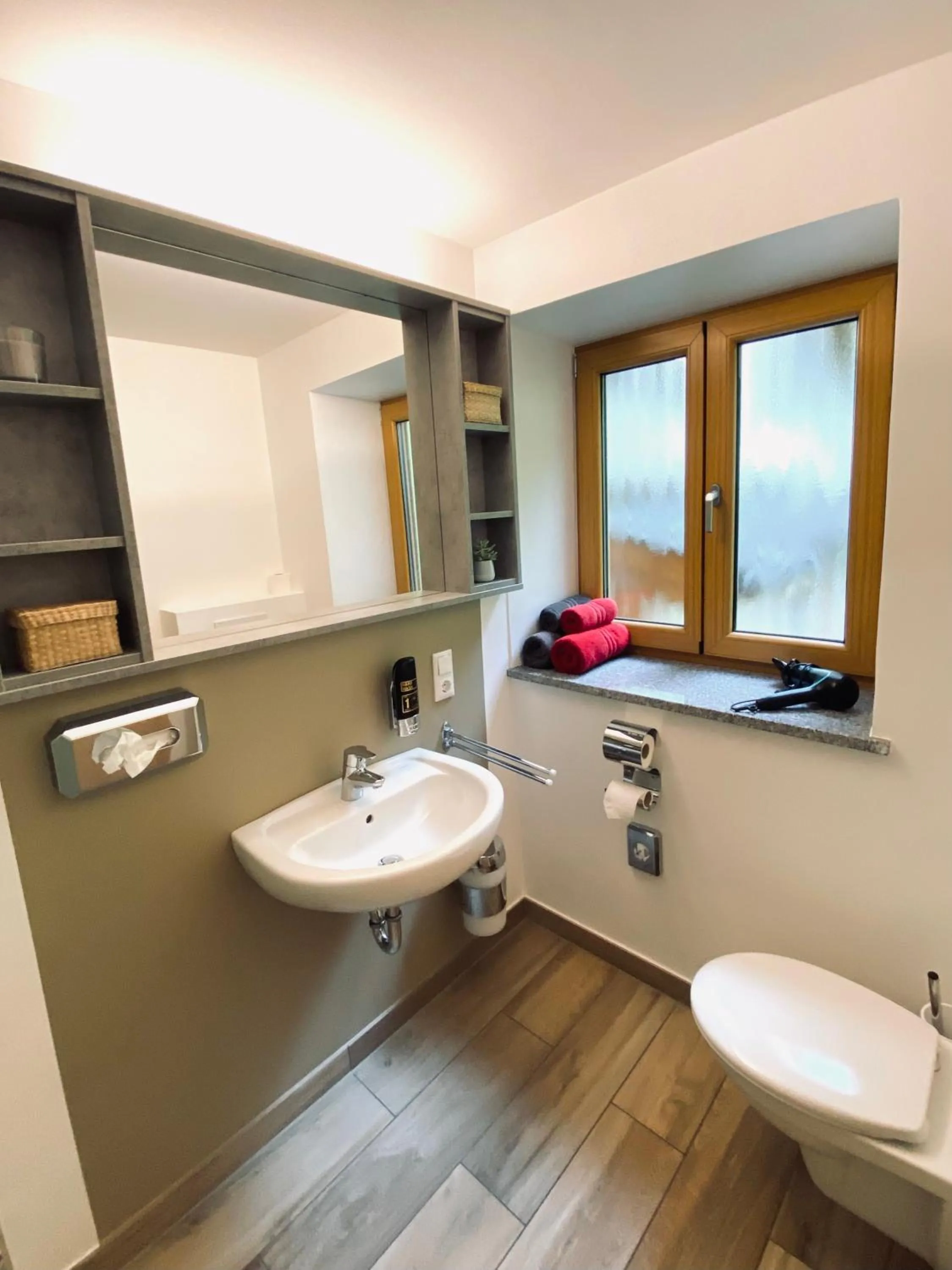 Bathroom in Gästehaus Achental