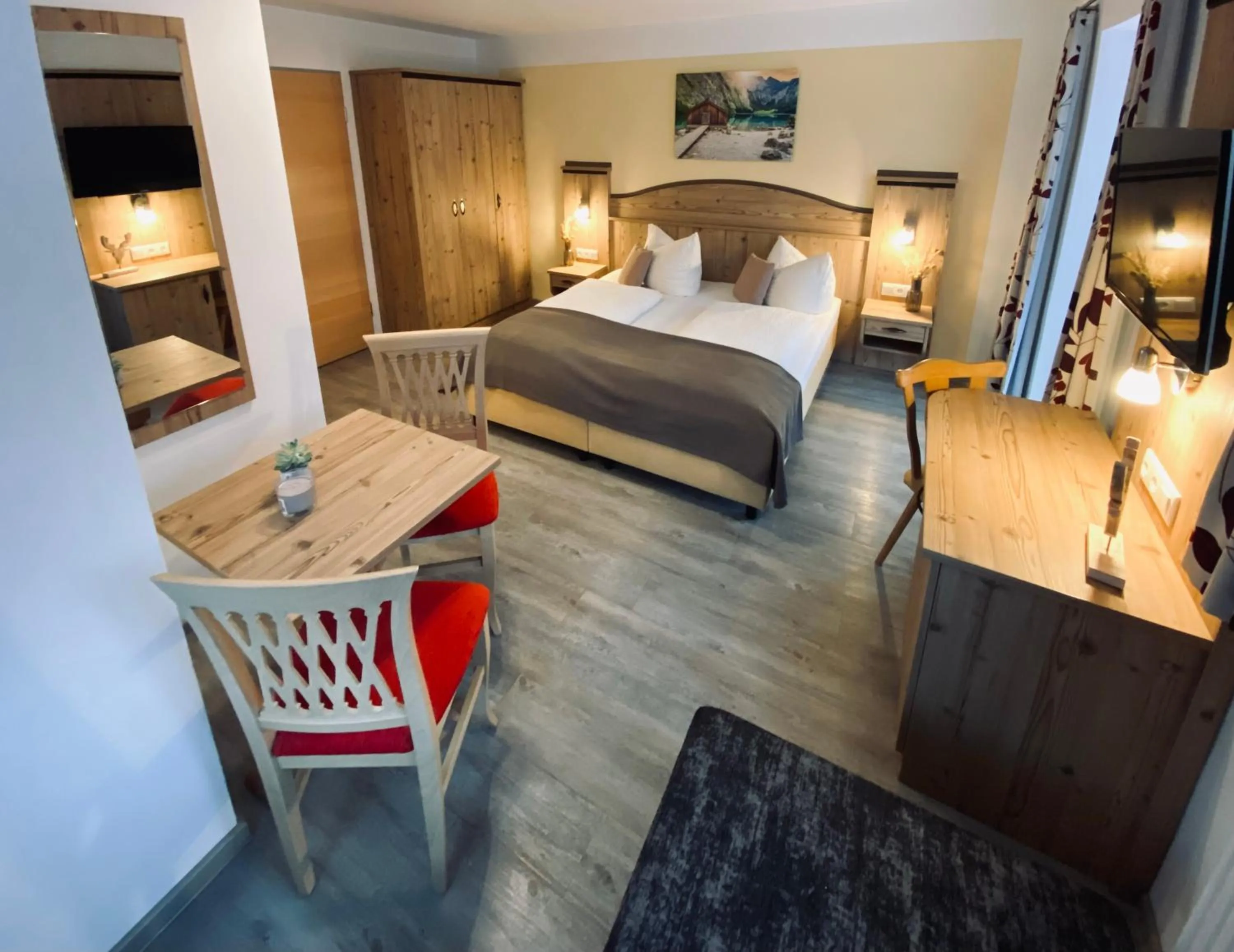 Photo of the whole room, Bed in Gästehaus Achental