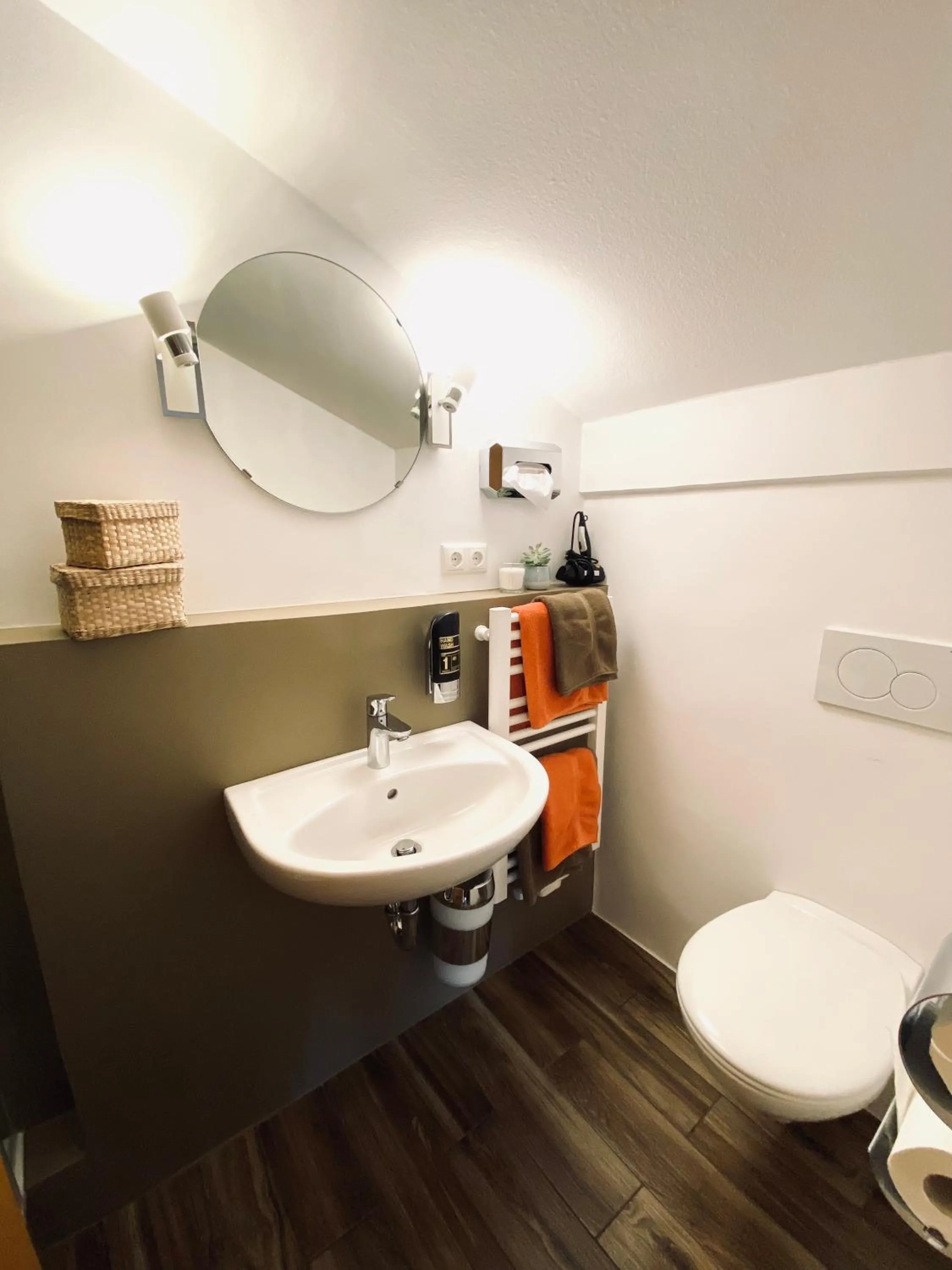 Bathroom in Gästehaus Achental