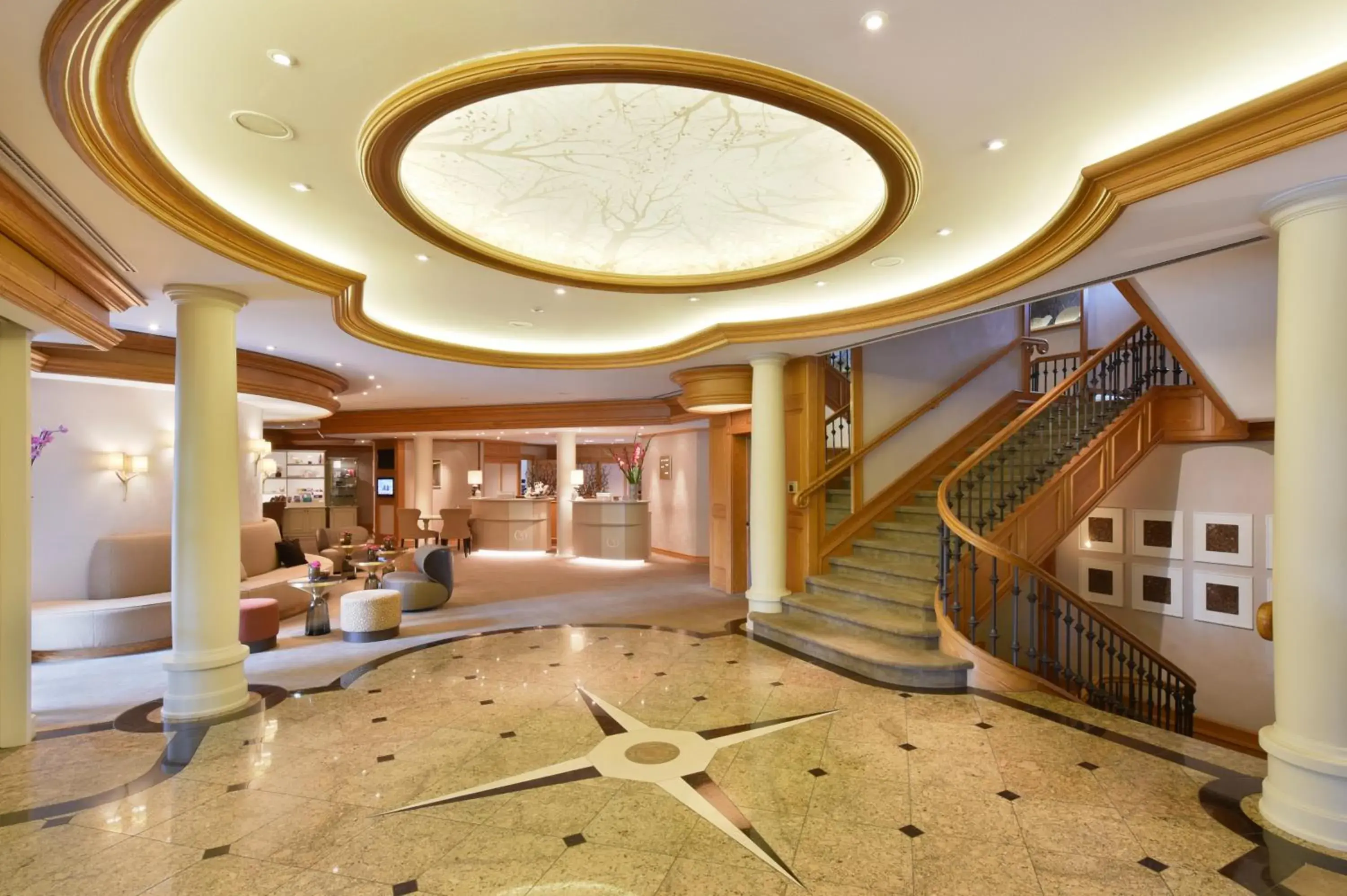 Lobby or reception in Hotel Landhaus Wachtelhof Lobby or reception in Hotel Landhaus Wachtelhof