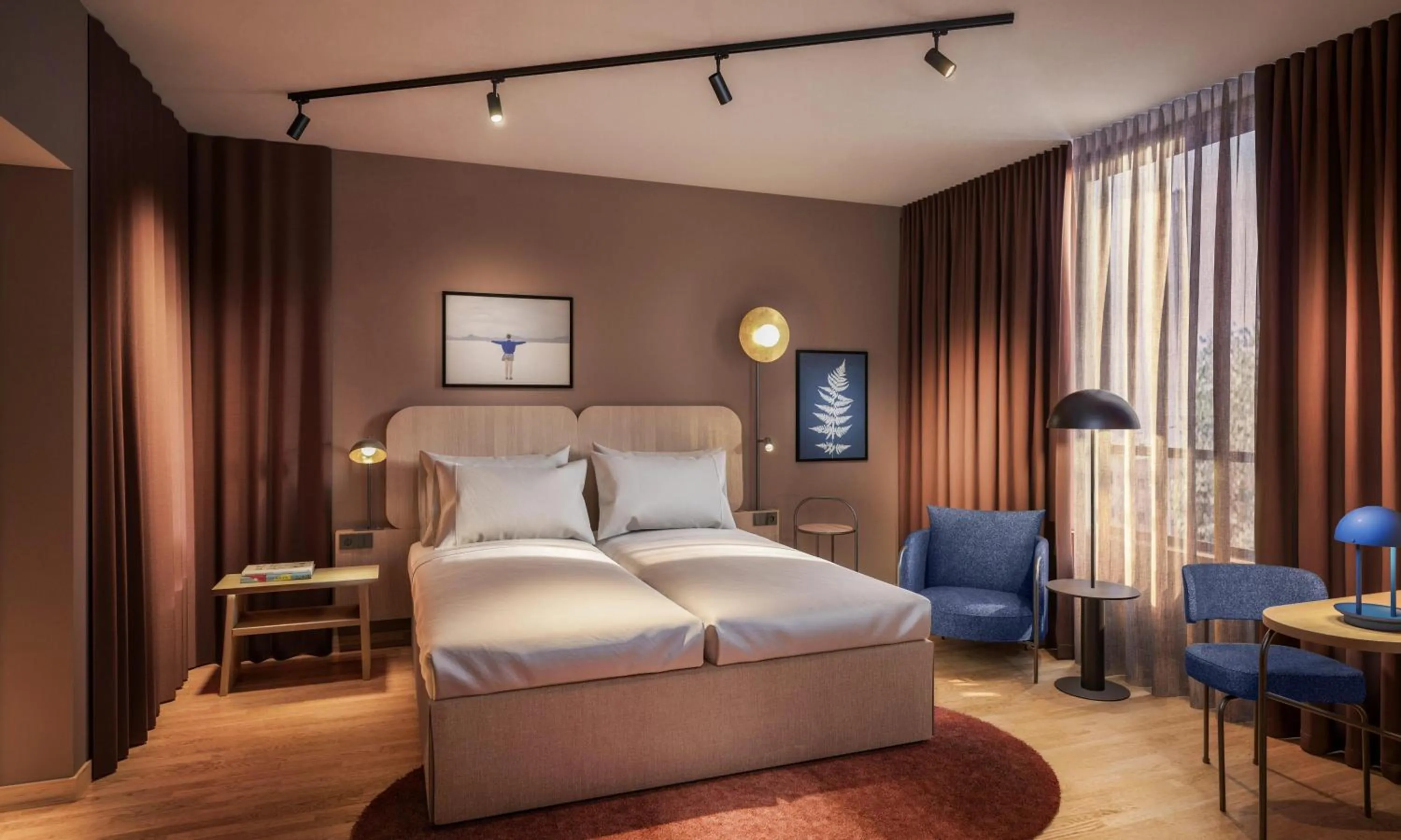 Bedroom, Bed in Scandic Charlottenburg