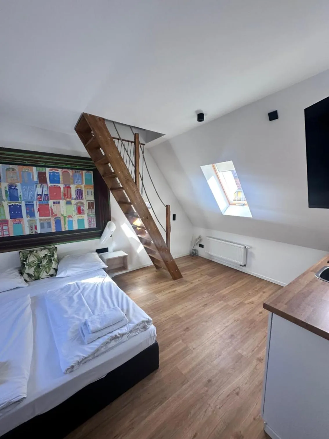 Photo of the whole room, Bed in Appartementhaus Obertrave