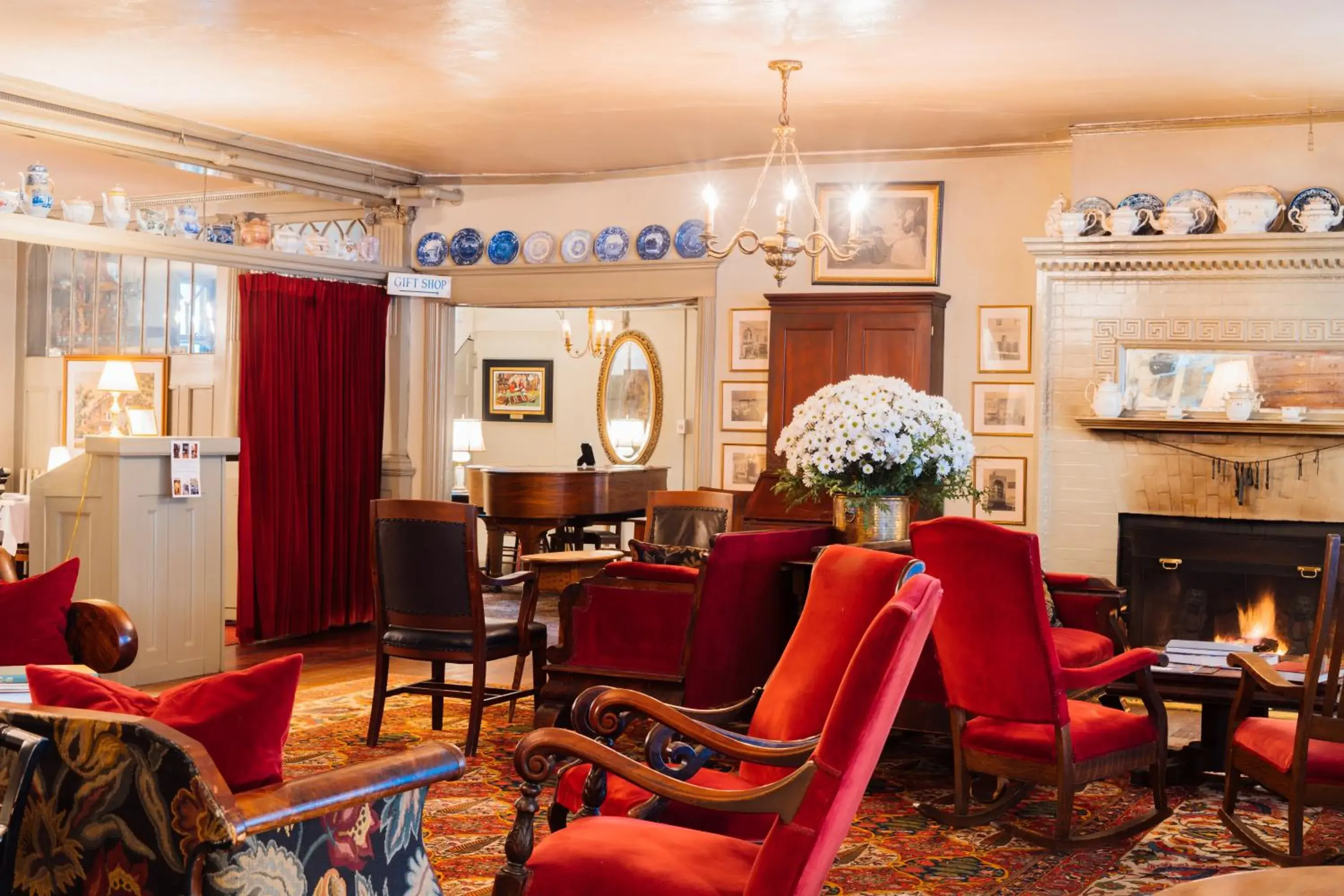 Lobby or reception in The Red Lion Inn Lobby or reception in The Red Lion Inn