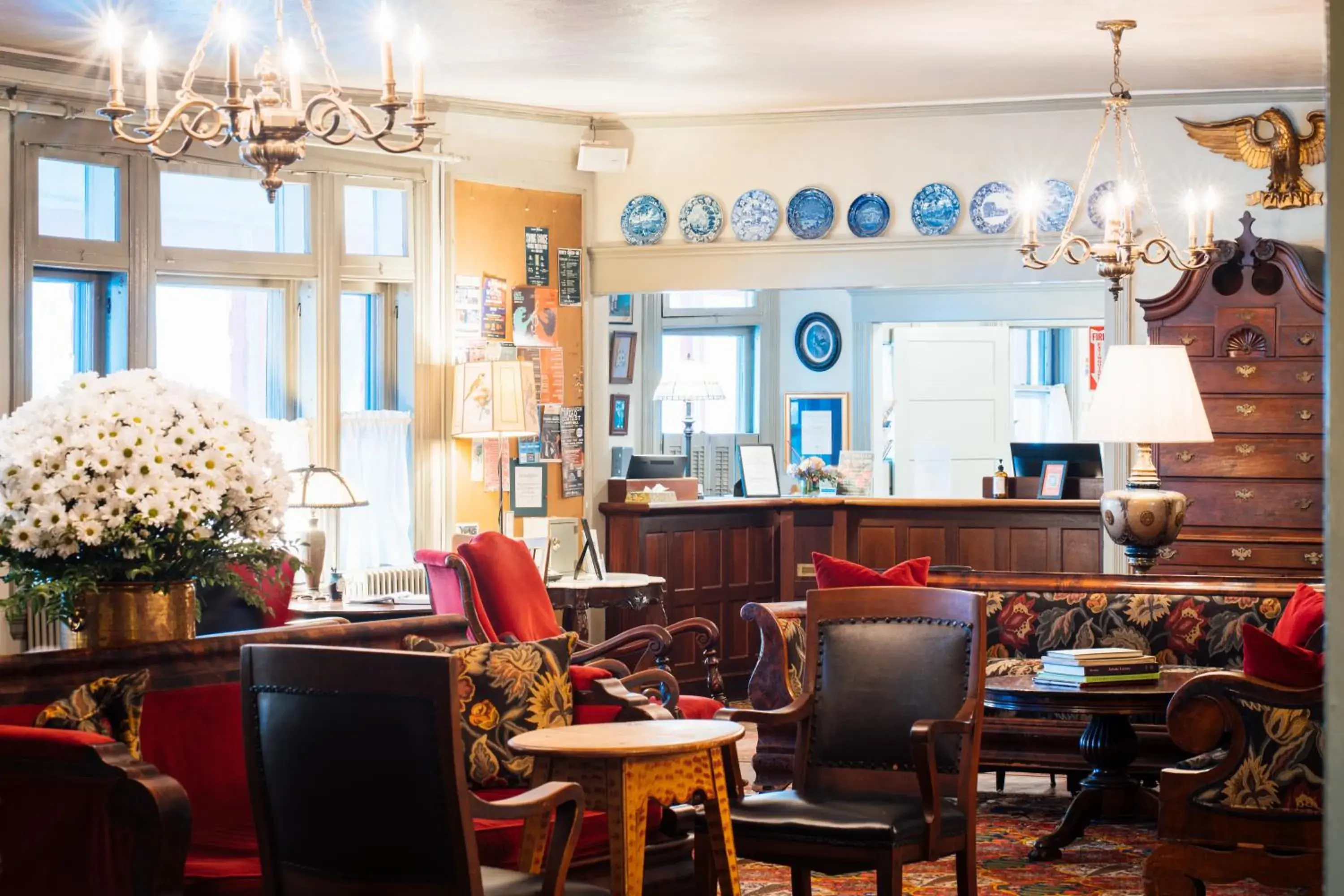 Lobby or reception in The Red Lion Inn Lobby or reception in The Red Lion Inn