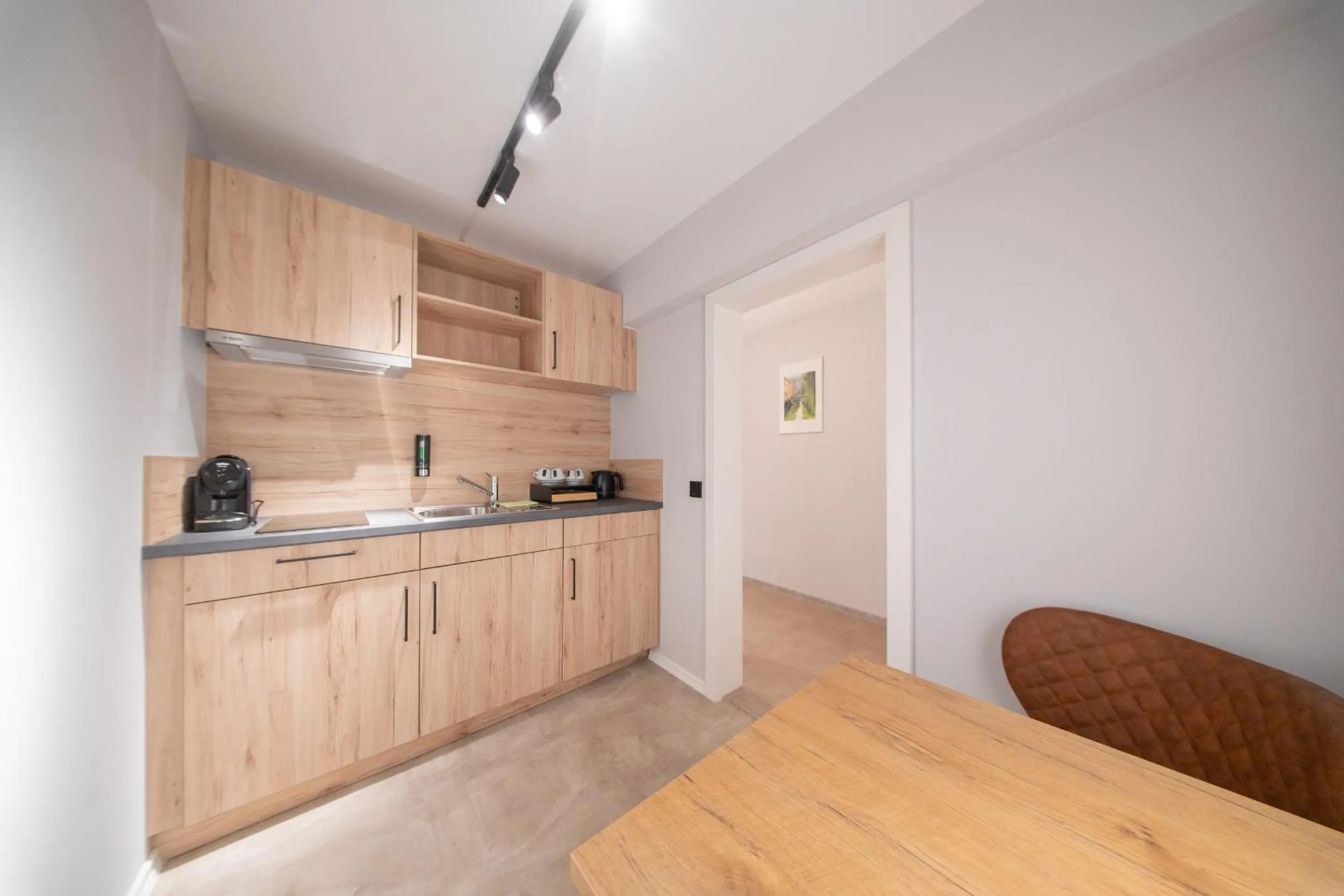 Kitchen or kitchenette in Hotel Adler - Paulas Alb