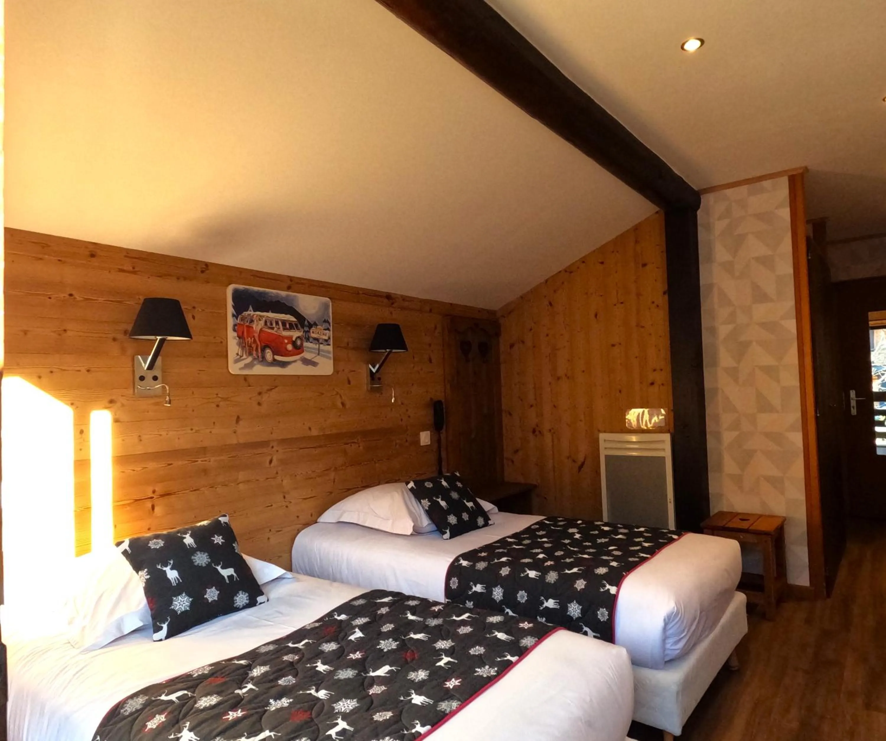 Bed in Hotel Le Soly