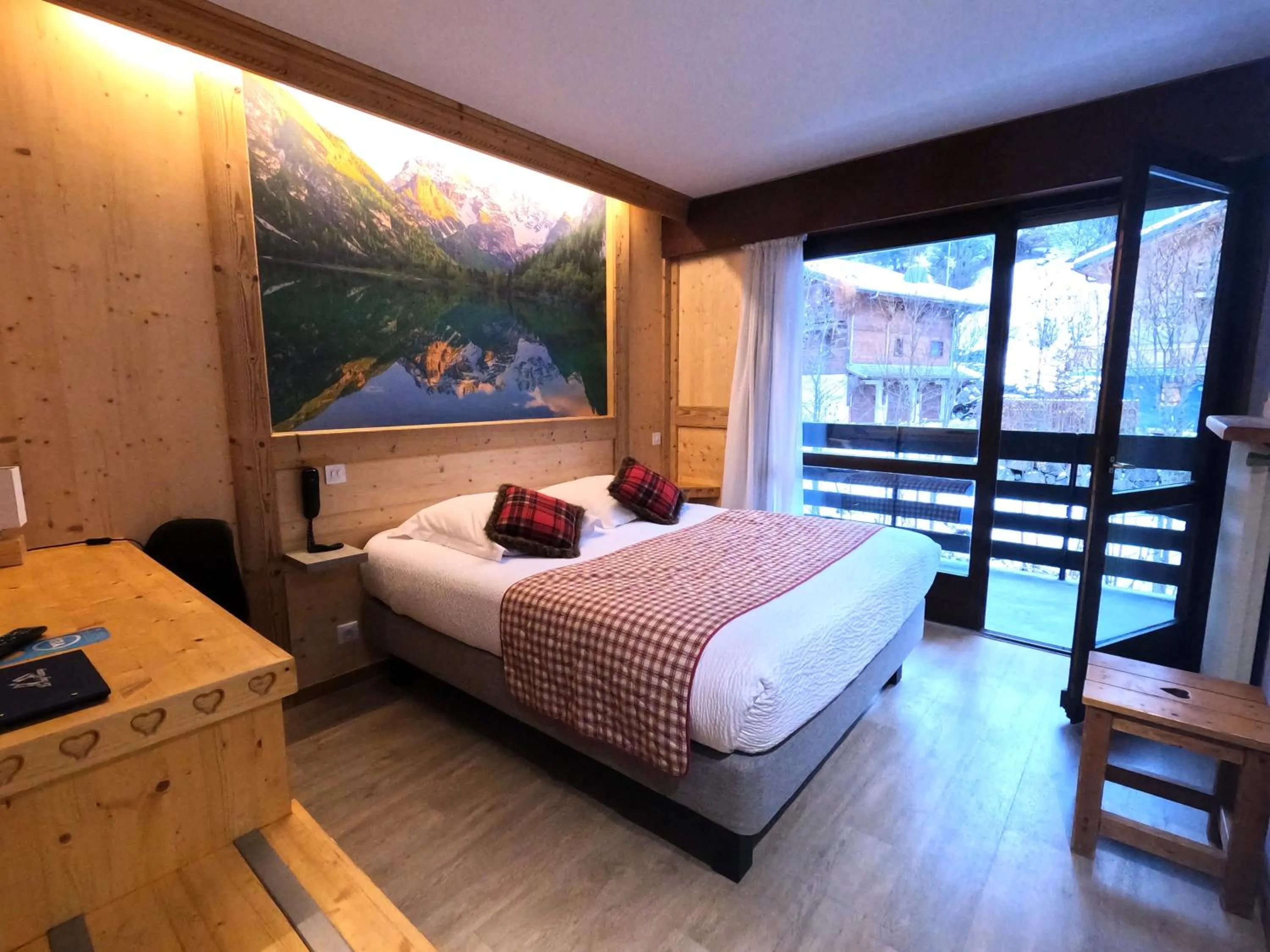 Bed in Hotel Le Soly