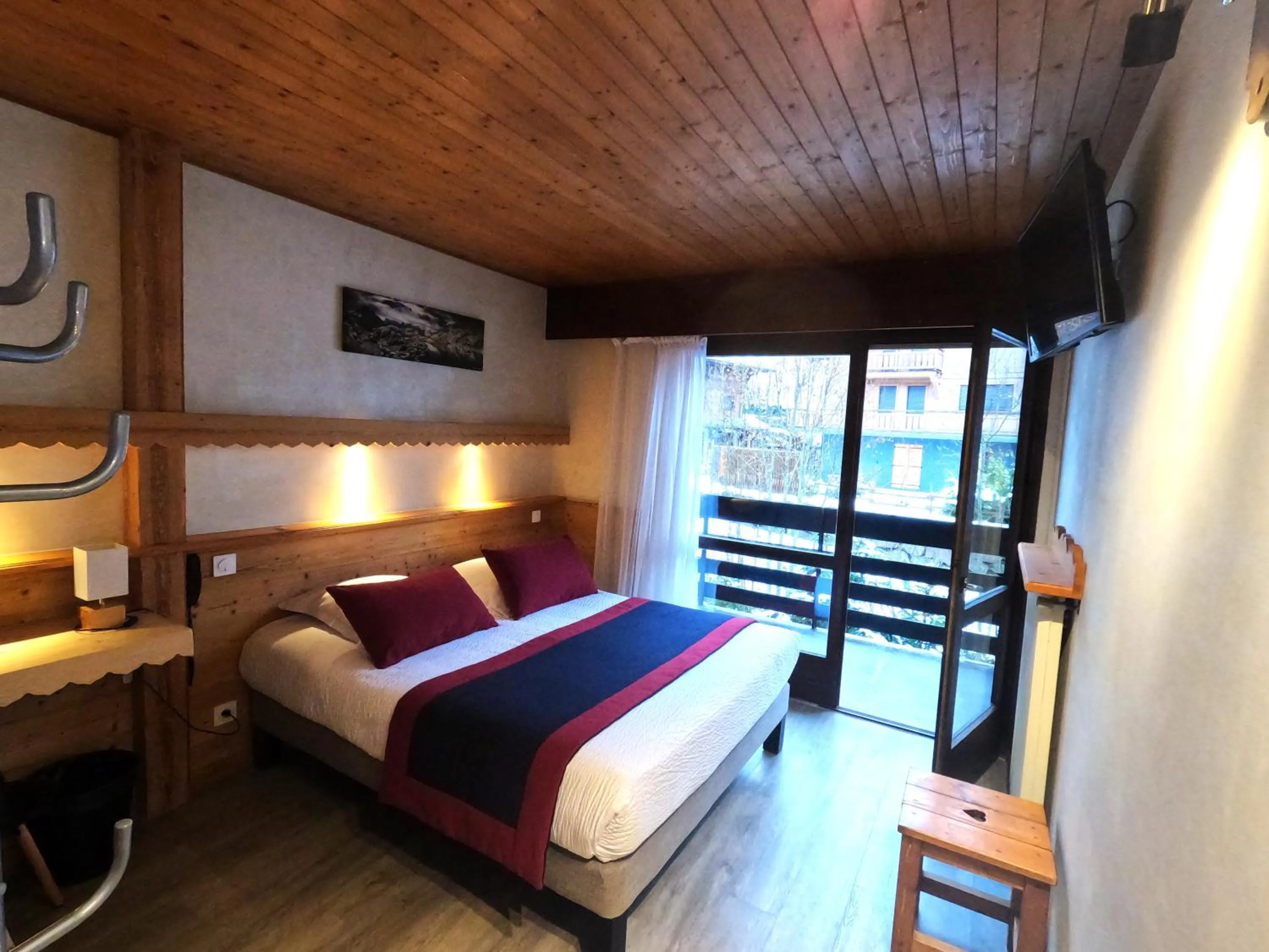 Bed in Hotel Le Soly