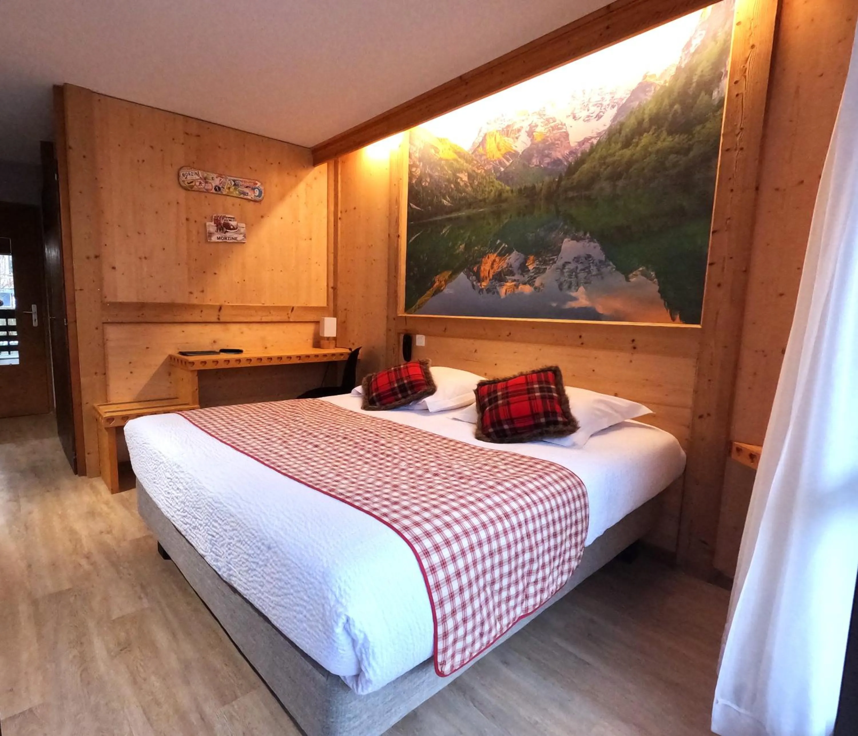 Bed in Hotel Le Soly