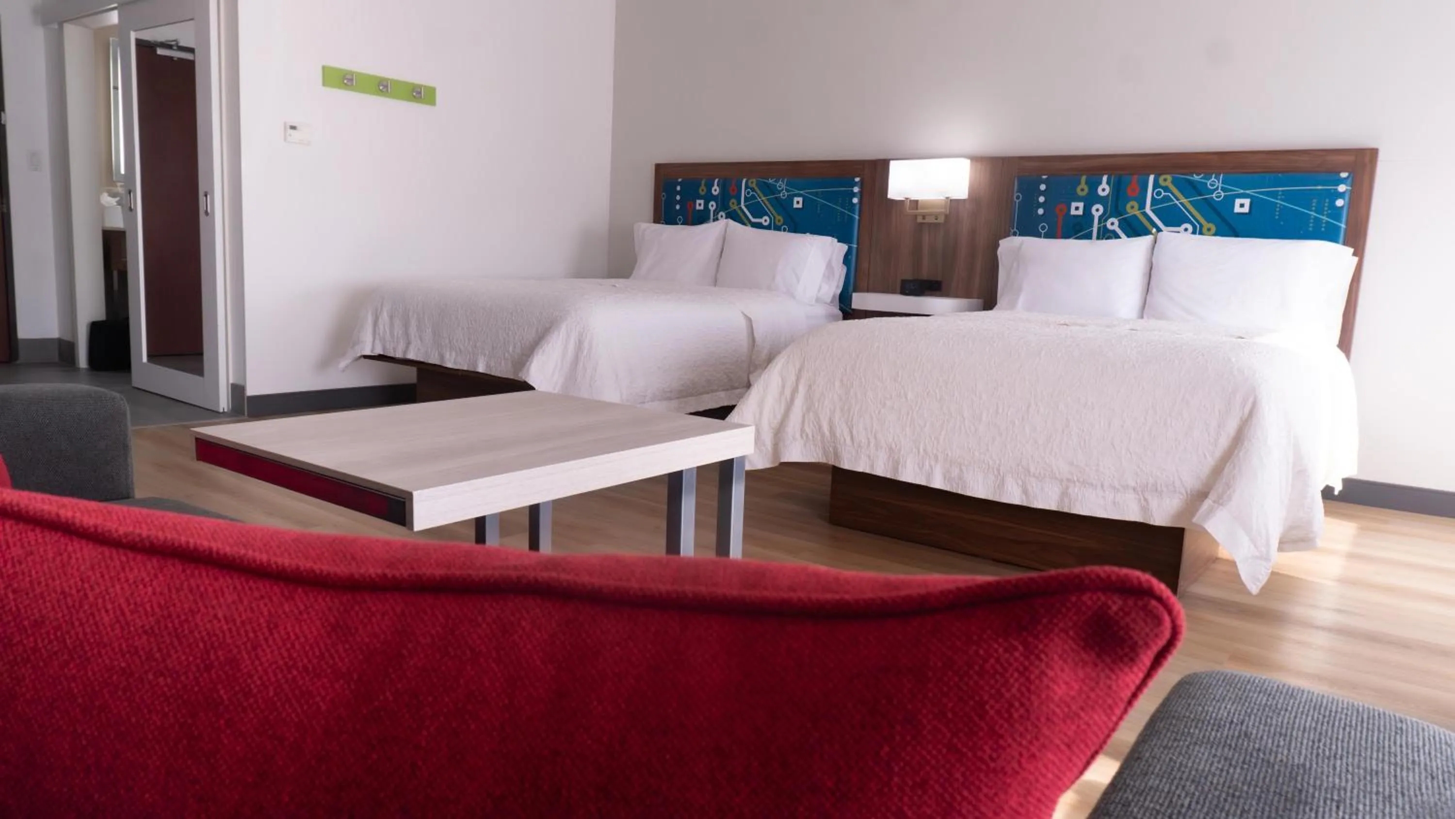 Bed in Hampton Inn and Suites Houston-Katy