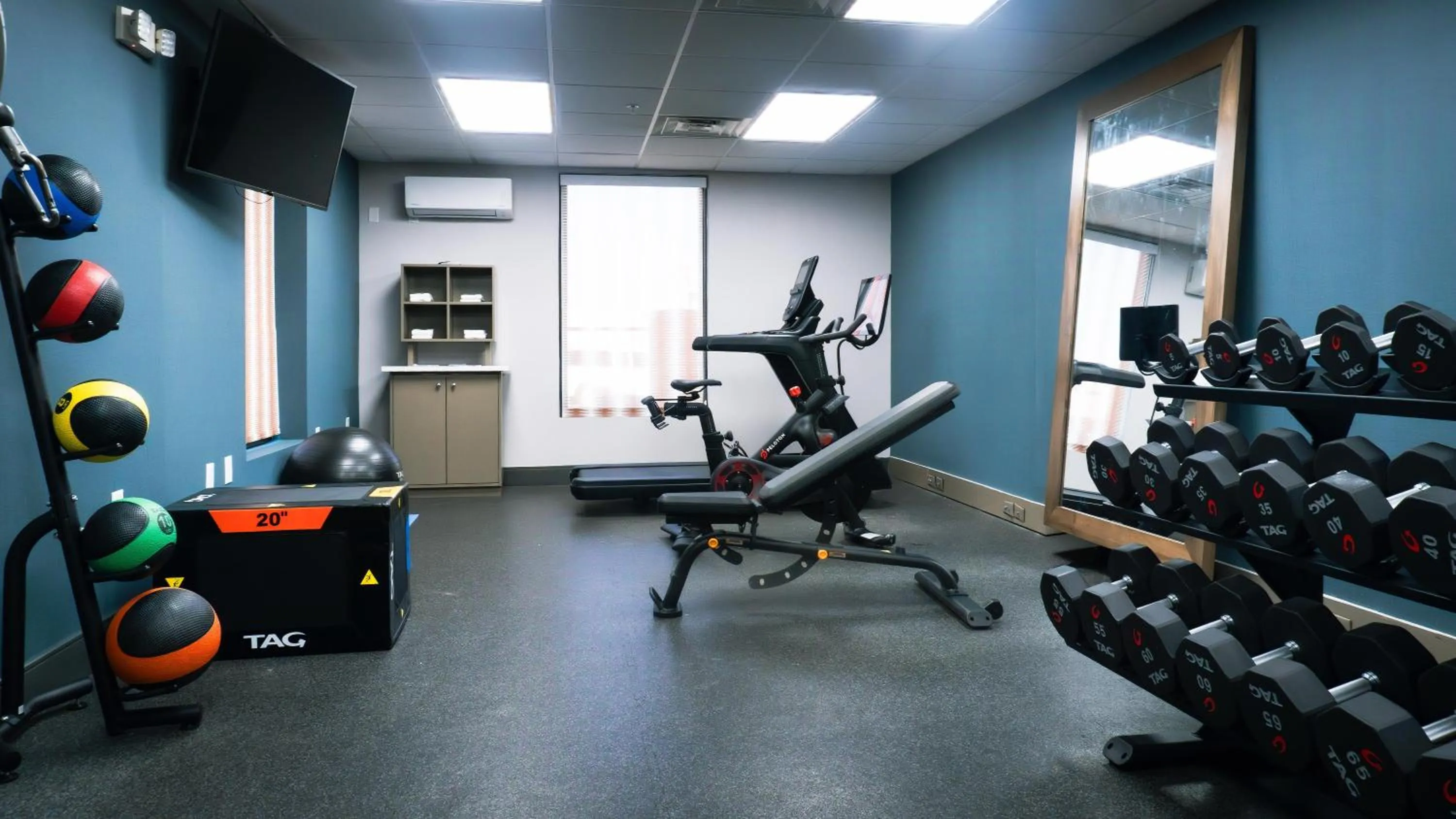 Fitness centre/facilities in Hampton Inn and Suites Houston-Katy