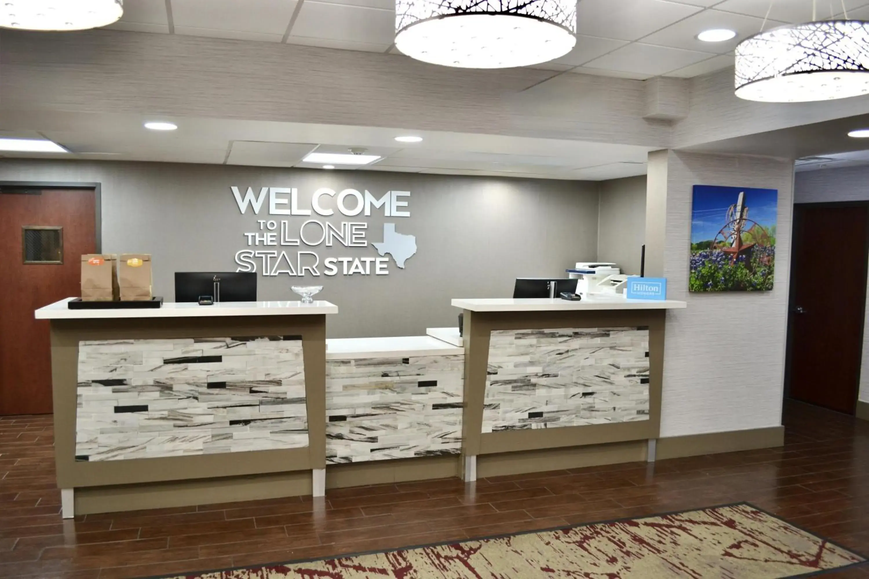 Lobby or reception in Hampton Inn and Suites Houston-Katy Lobby or reception in Hampton Inn and Suites Houston-Katy