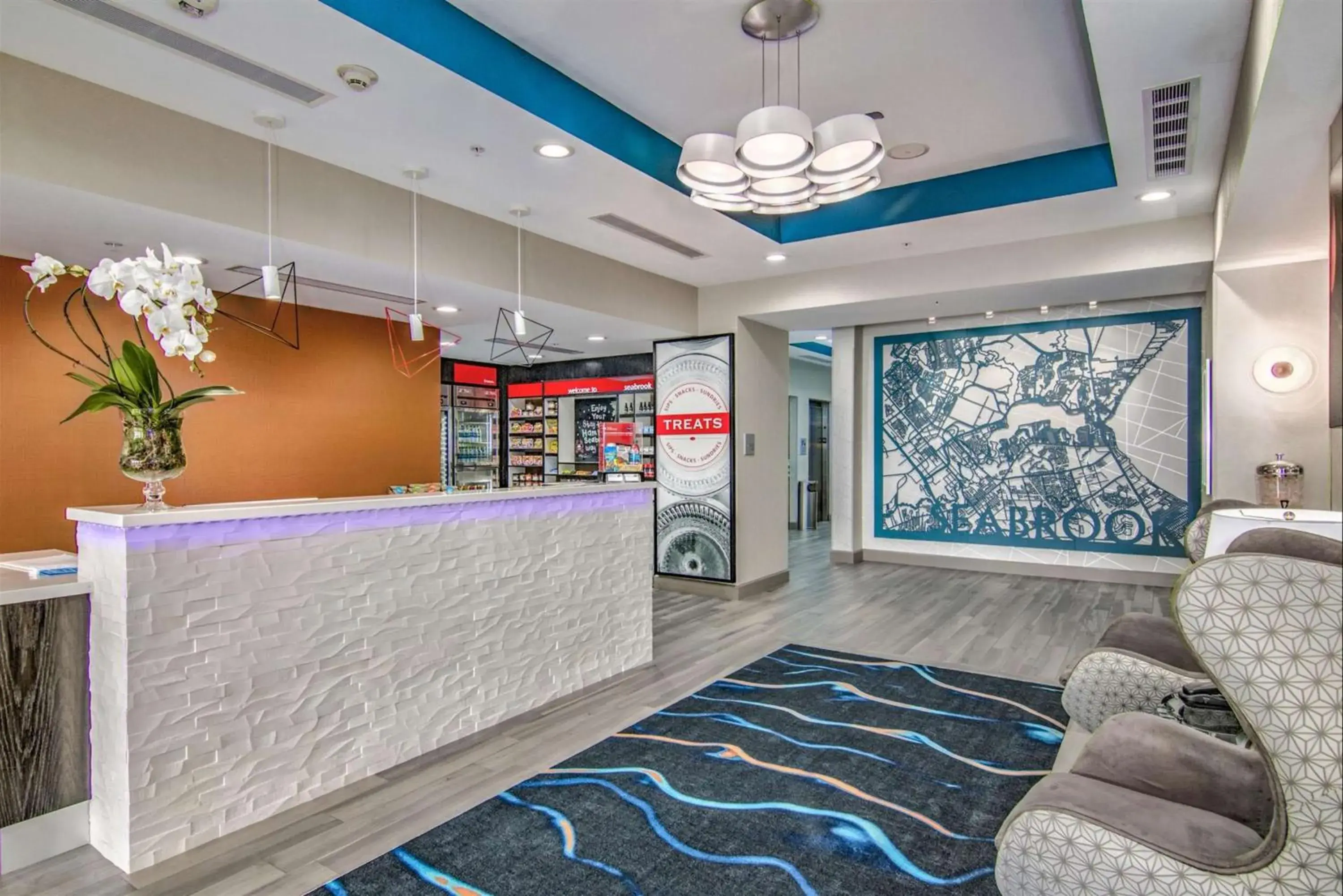Lobby or reception in Hampton Inn Houston NASA-Johnson Space Center Lobby or reception in Hampton Inn Houston NASA-Johnson Space Center