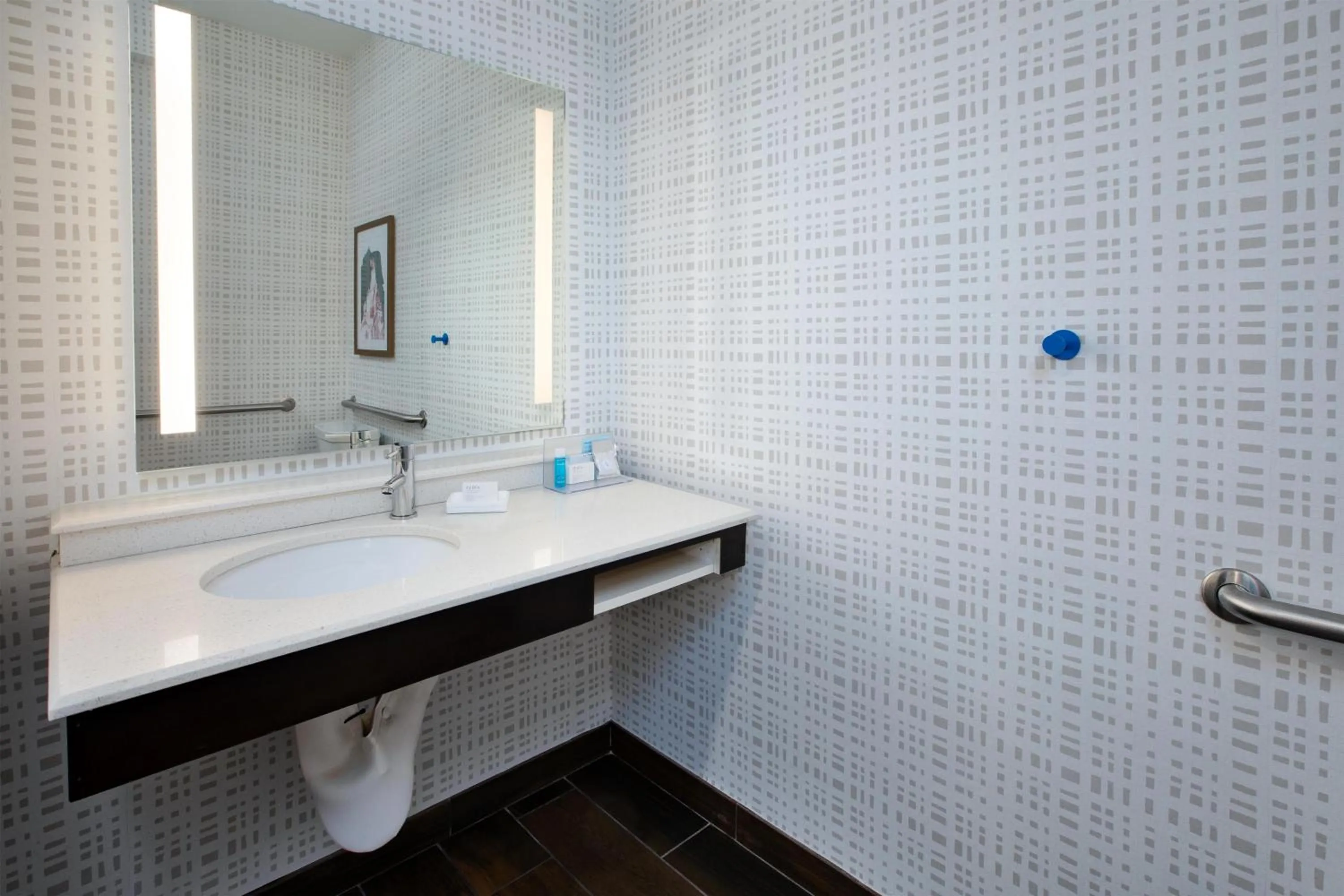 Bathroom in Hampton Inn Detroit/Belleville-Airport Area