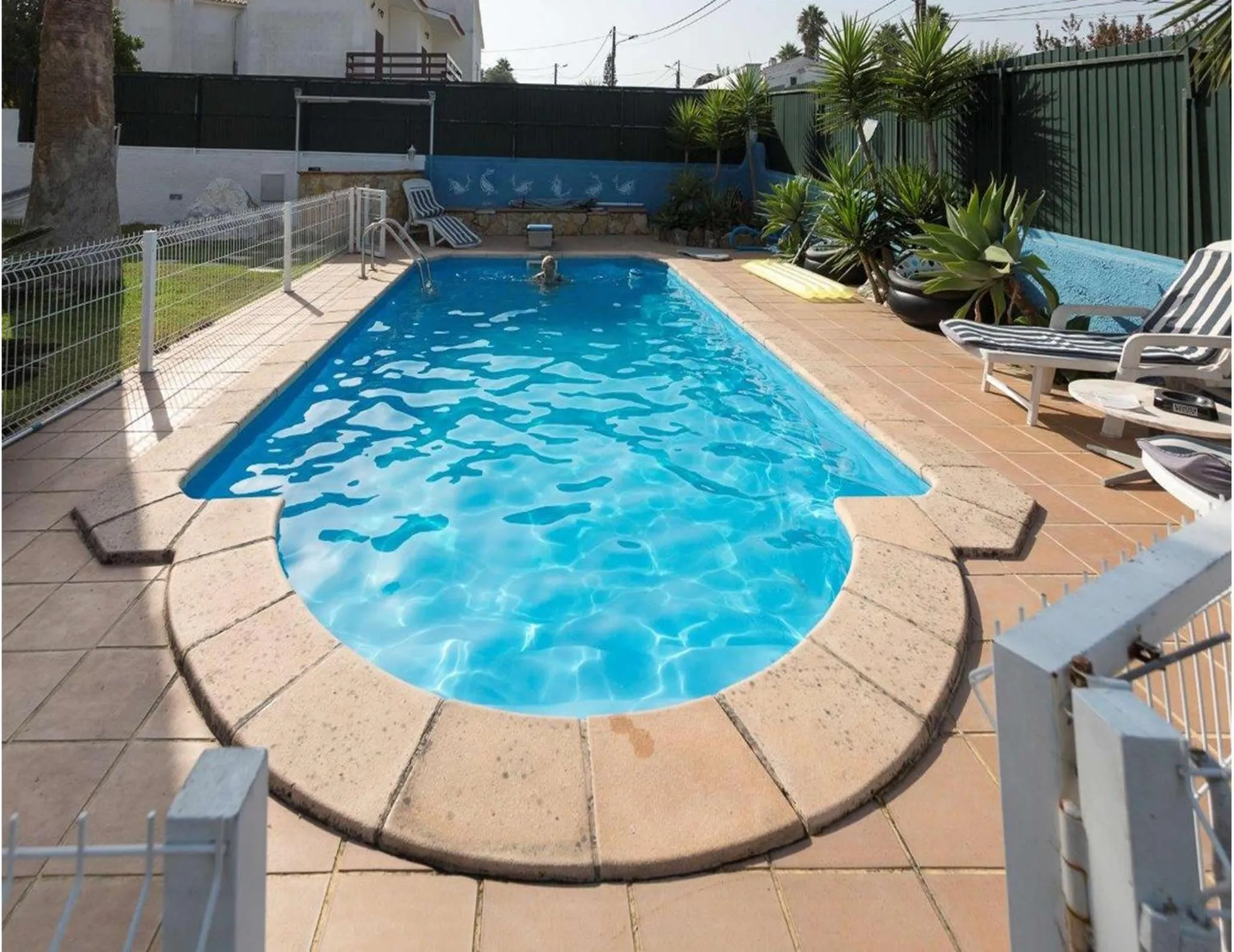 Pool view in Casa Teresinha