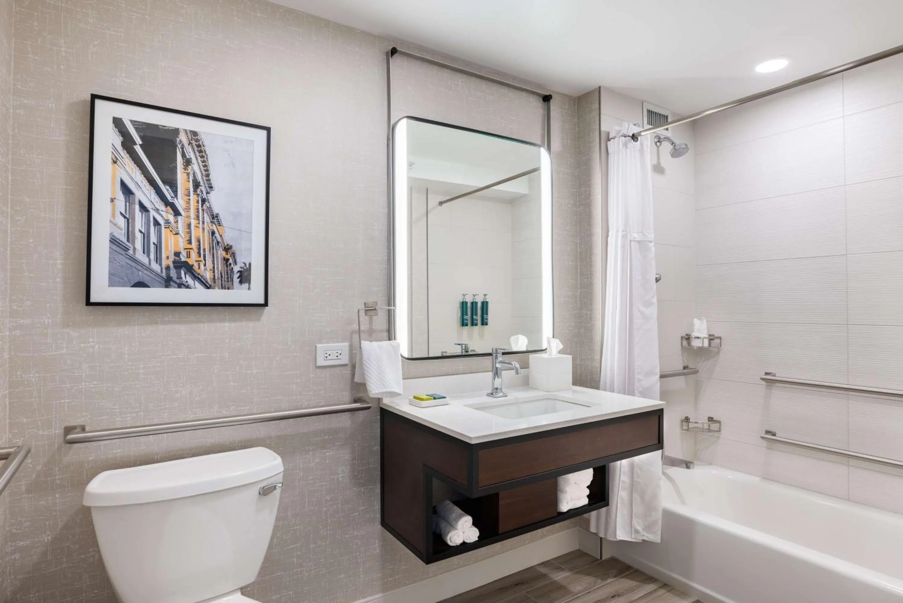 Bathroom in Hilton Galveston Island Resort