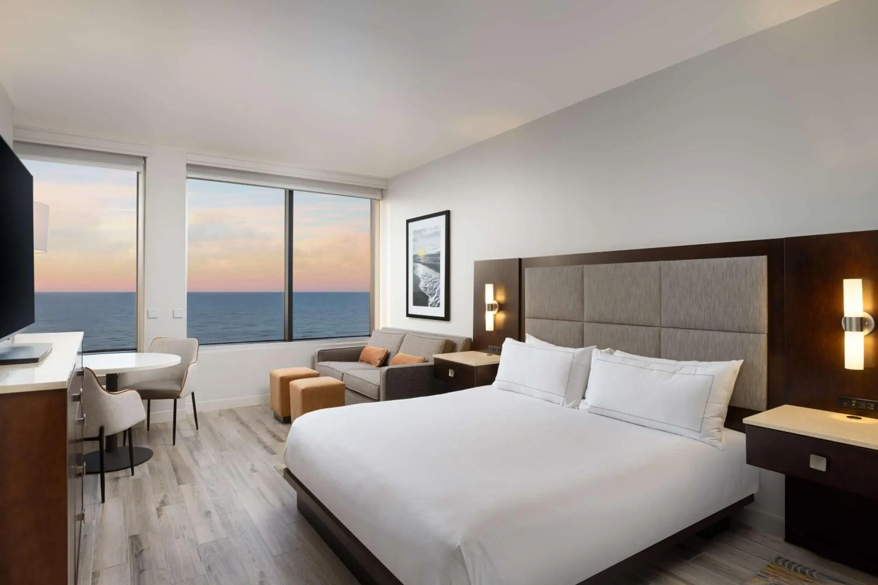 View (from property/room), Bed in Hilton Galveston Island Resort View (from property/room), Bed in Hilton Galveston Island Resort