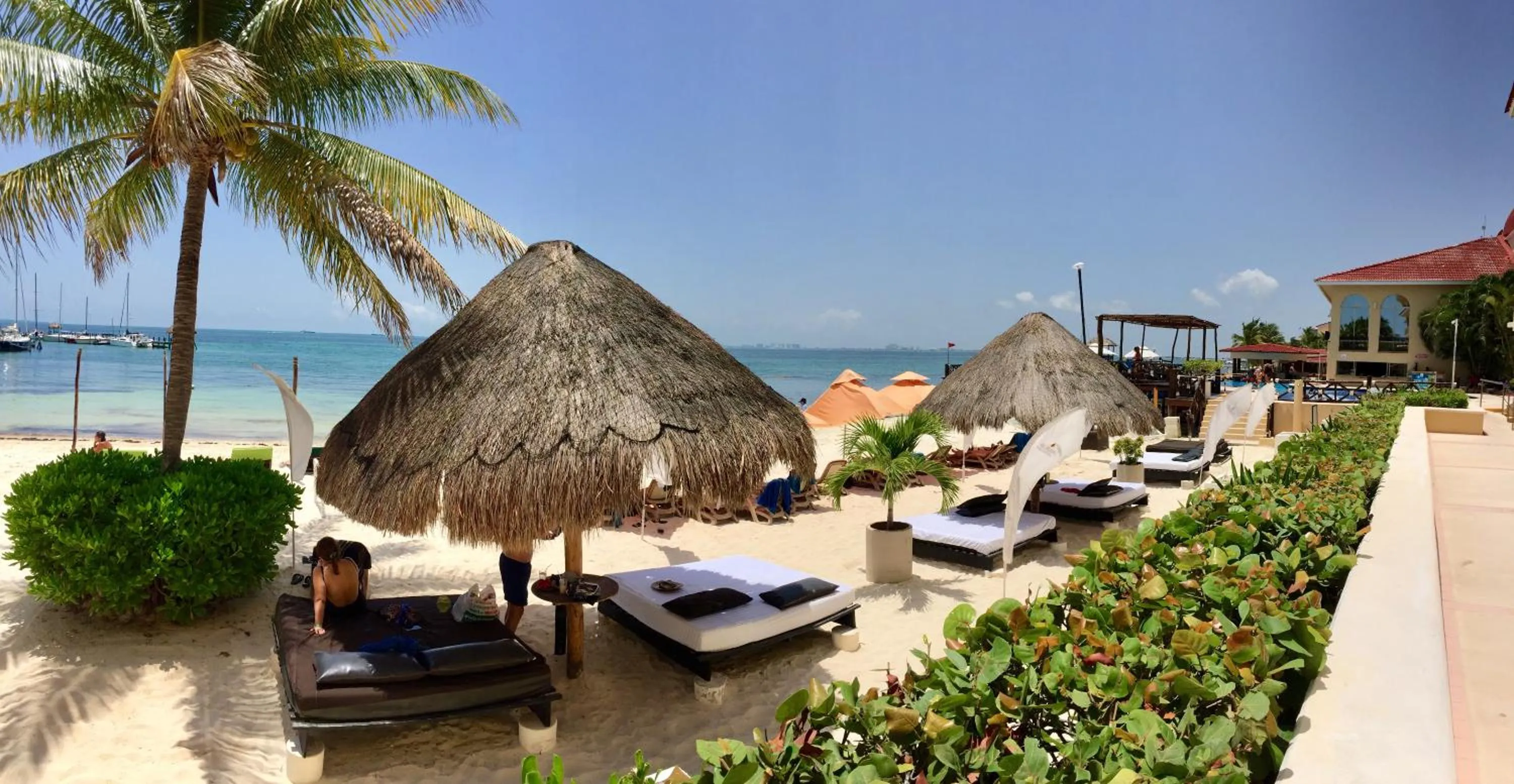 Beach in Caribbean apartment
