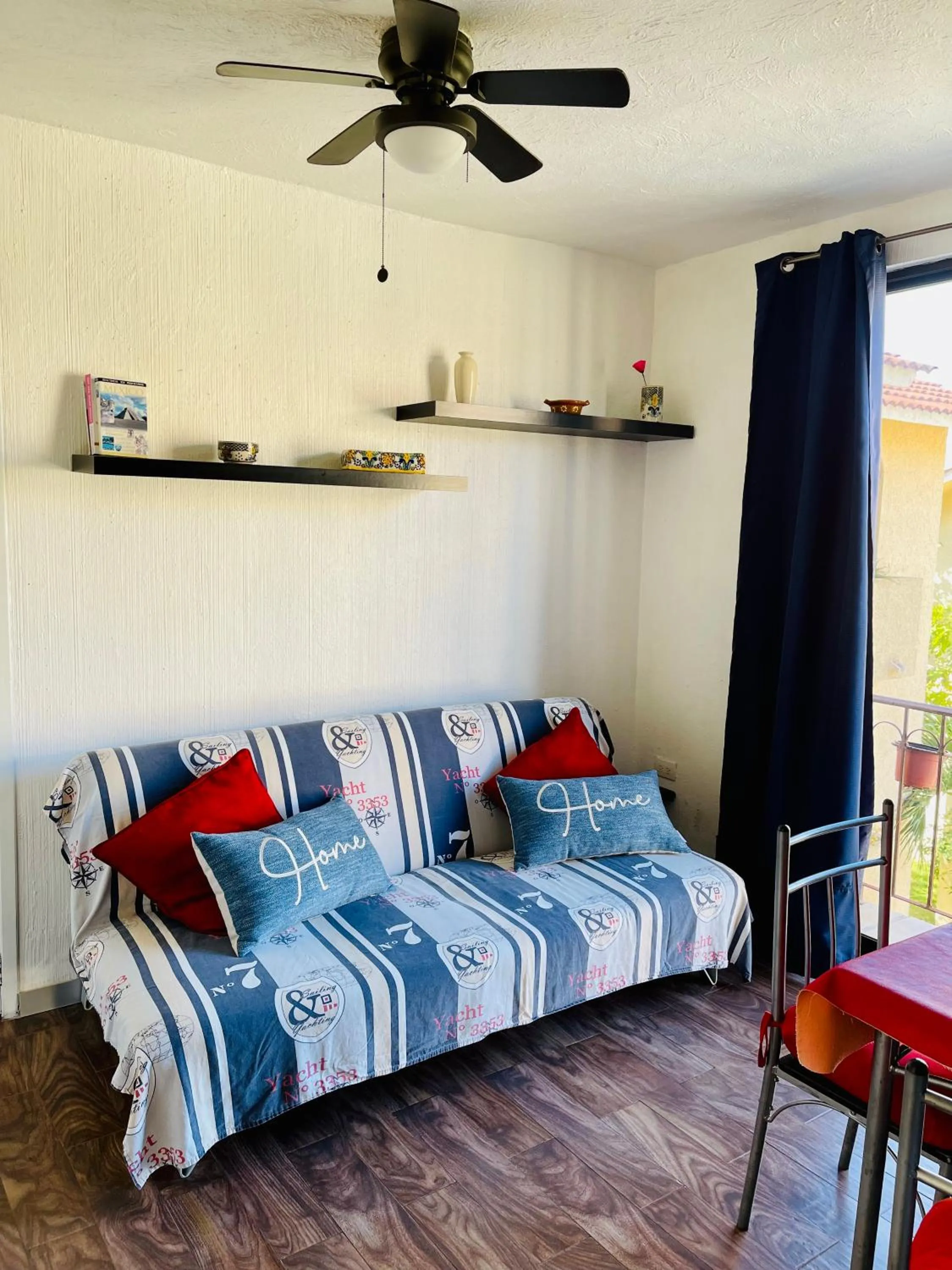 Living room in Caribbean apartment