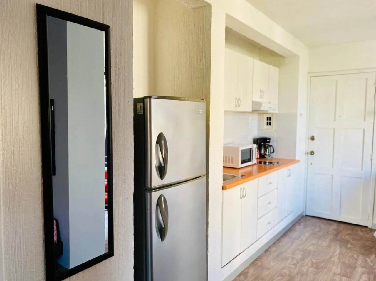 Kitchen or kitchenette in Caribbean apartment
