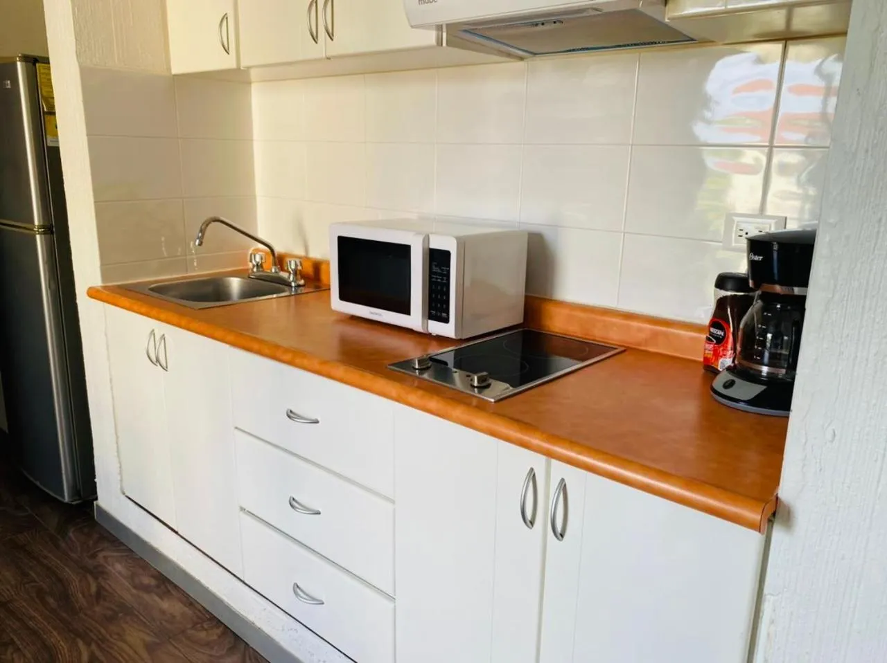 Kitchen or kitchenette in Caribbean apartment