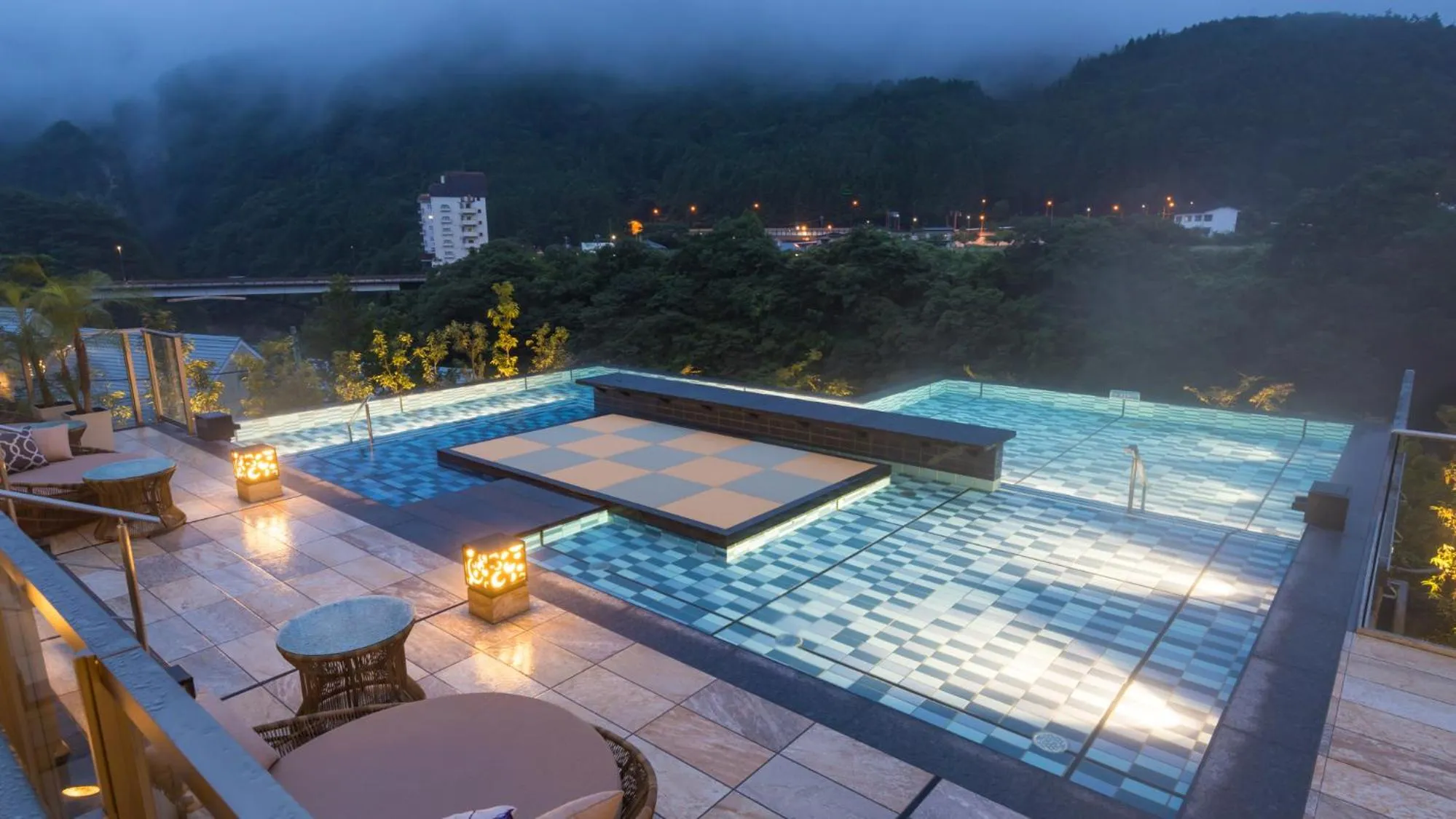 Hot Spring Bath in Kinugawa Hotel Mikazuki