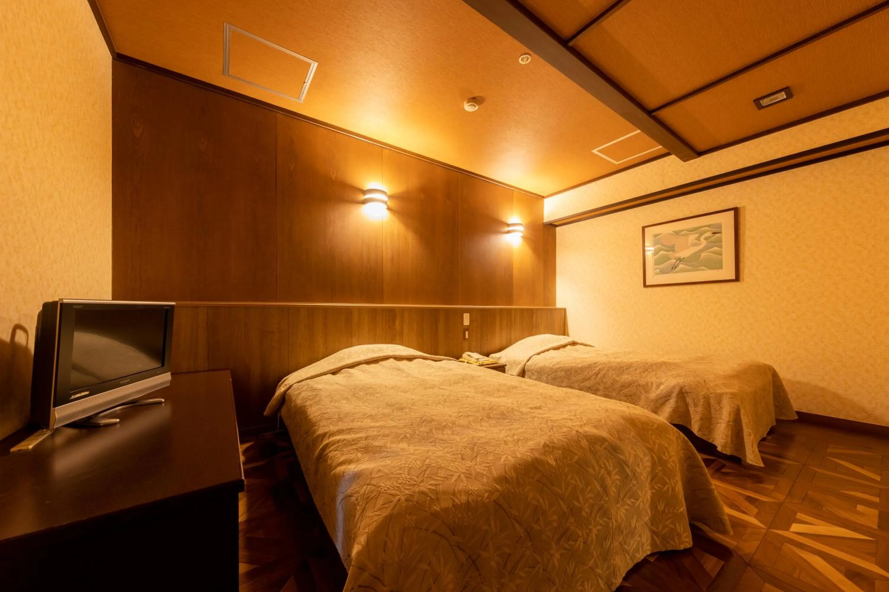 Bed in Kinugawa Hotel Mikazuki