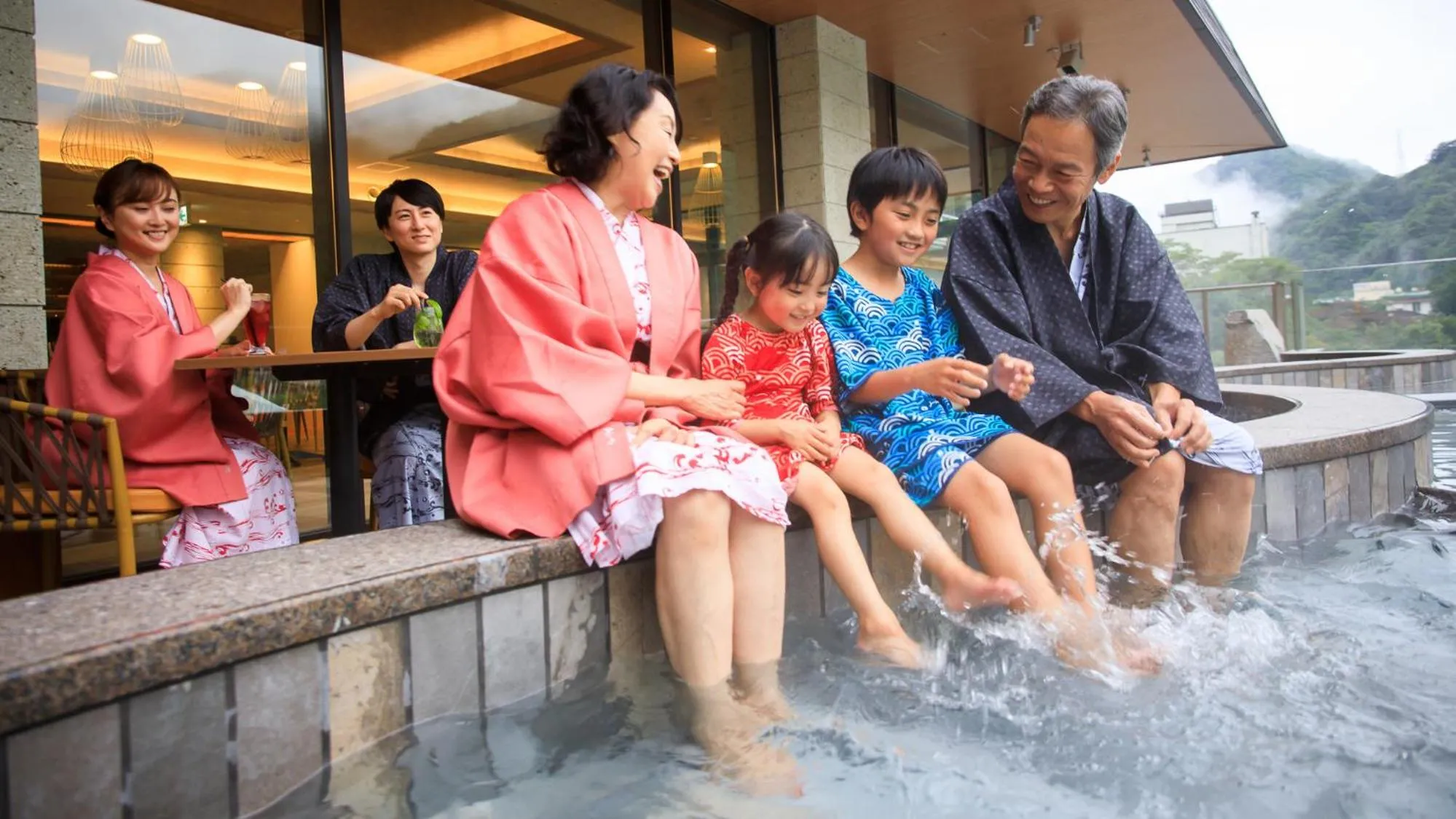 Hot Spring Bath in Kinugawa Hotel Mikazuki