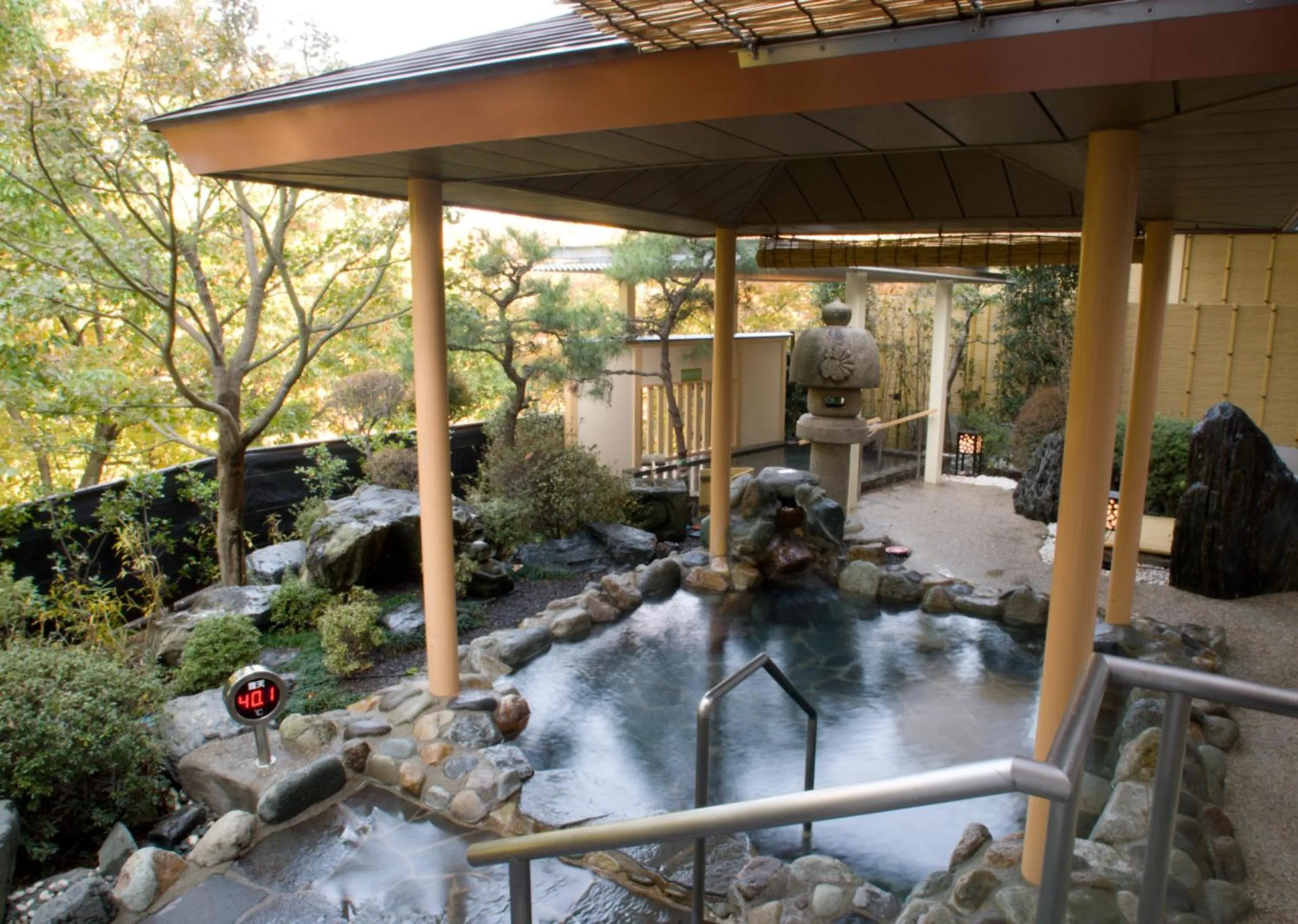 Open Air Bath in Kinugawa Hotel Mikazuki