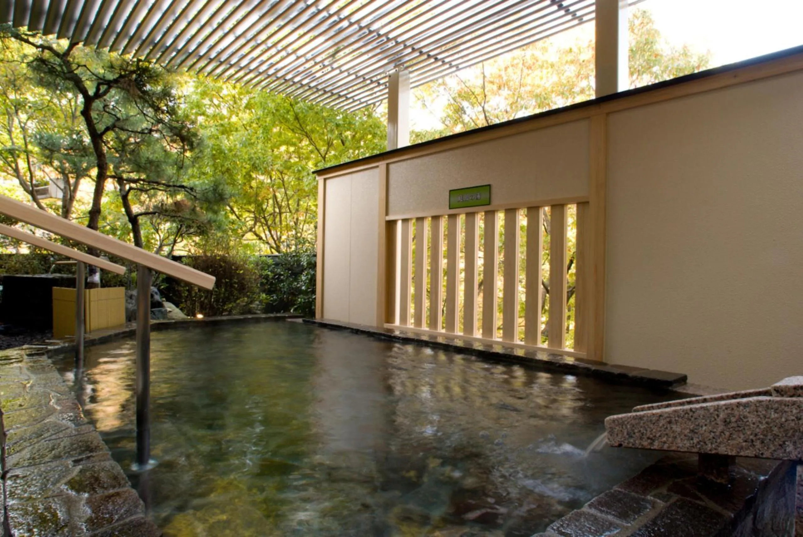 Open Air Bath in Kinugawa Hotel Mikazuki
