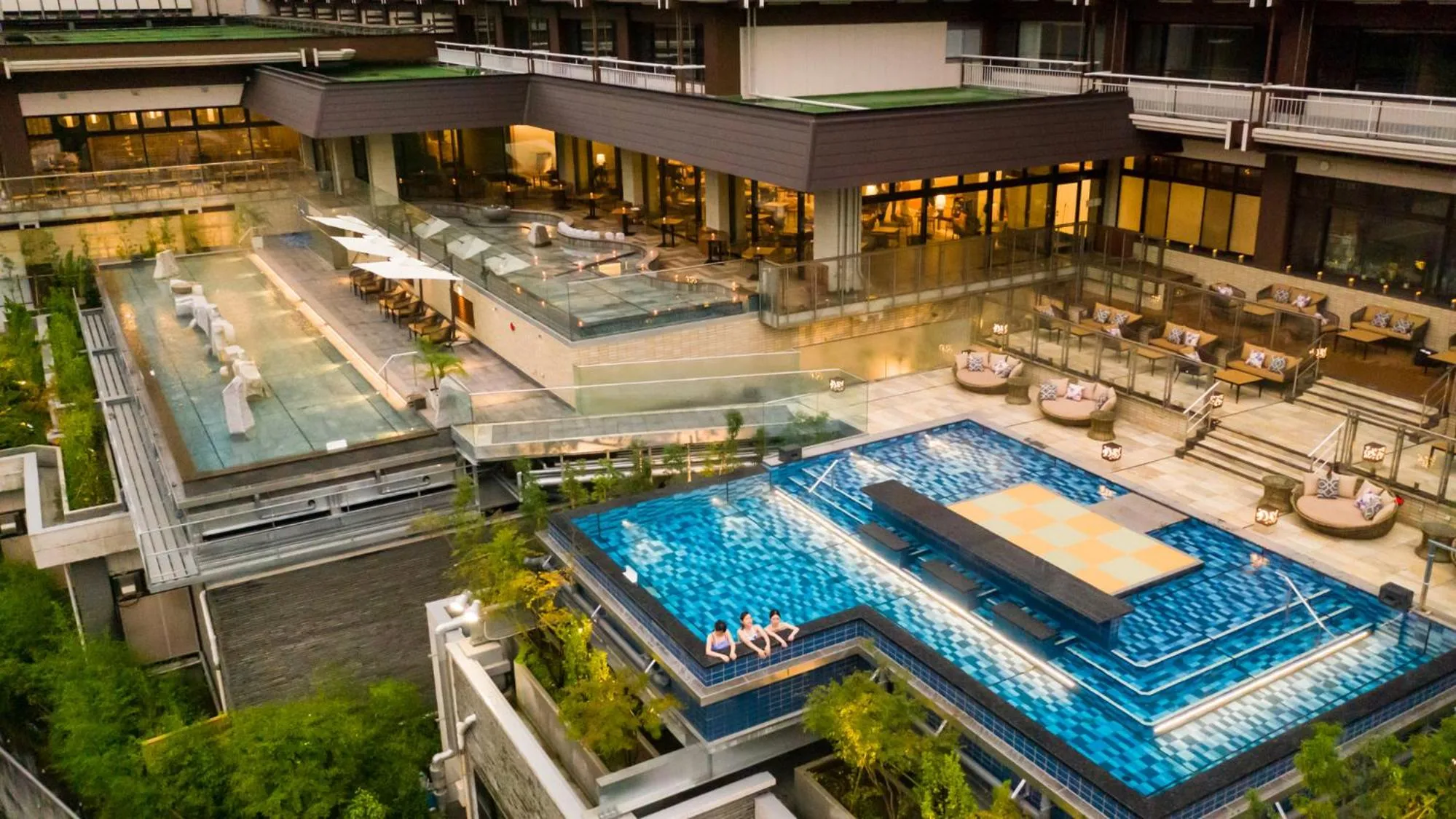 Hot Spring Bath in Kinugawa Hotel Mikazuki