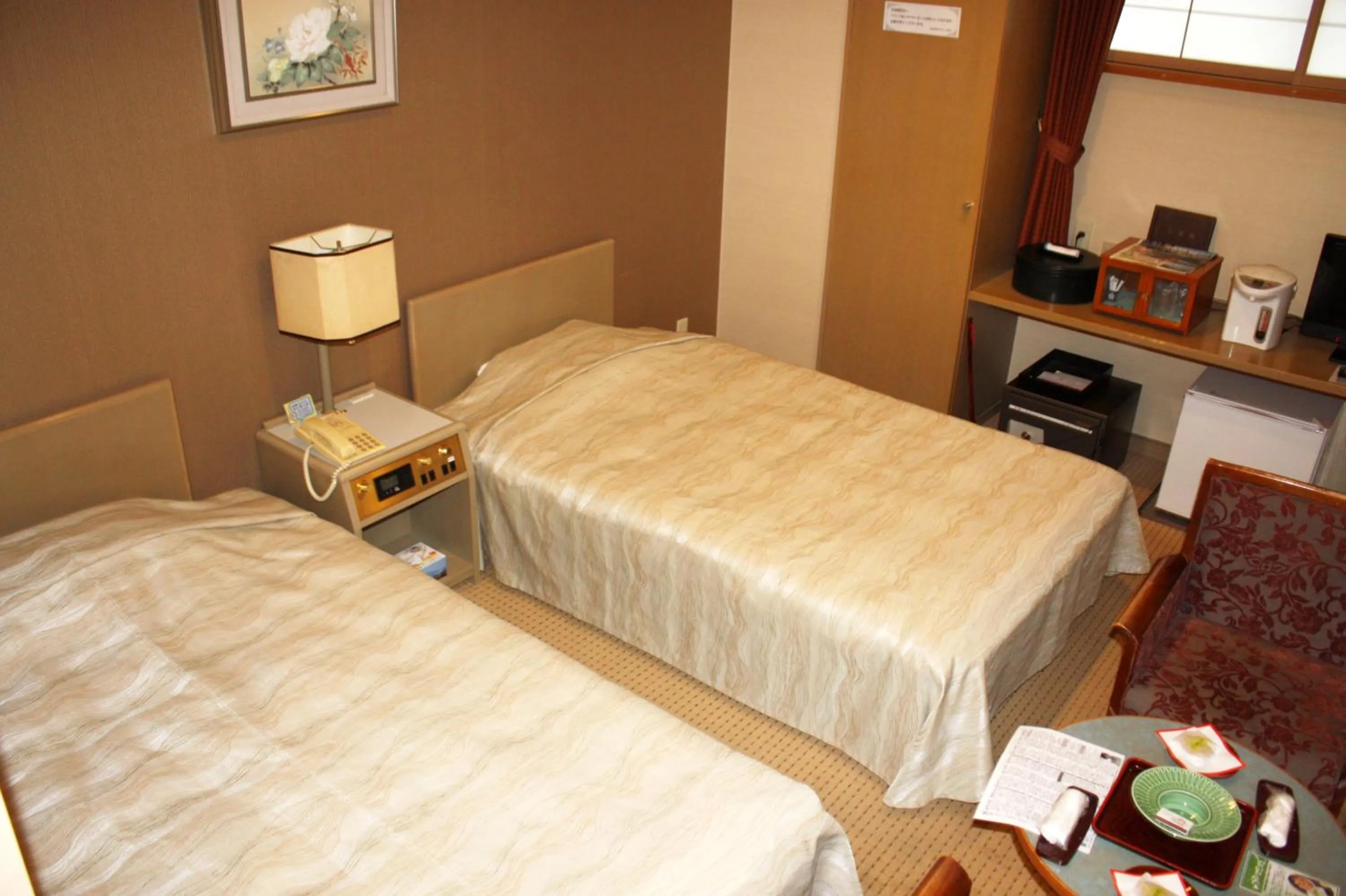 Bed in Kinugawa Hotel Mikazuki