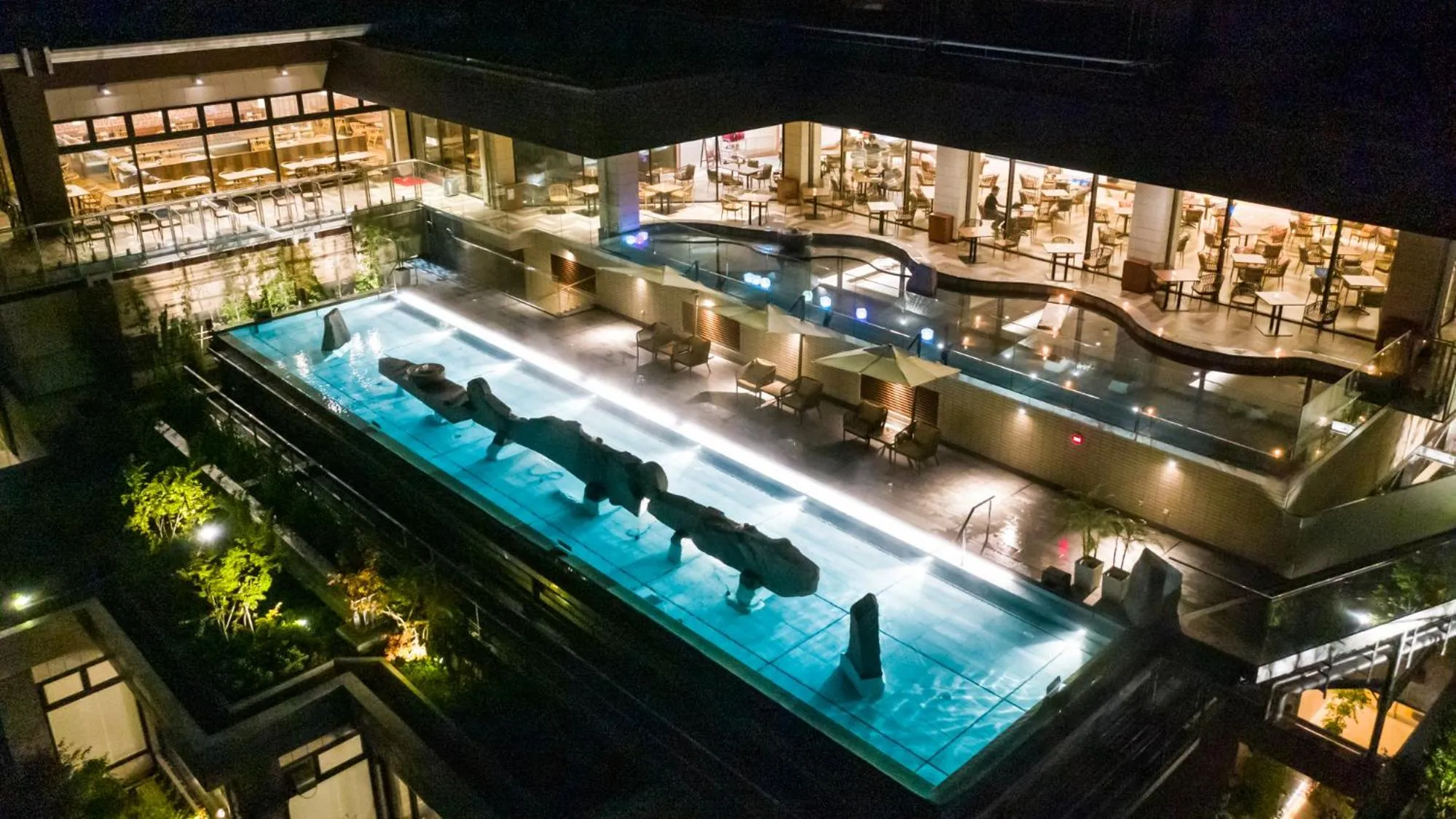 Hot Spring Bath in Kinugawa Hotel Mikazuki