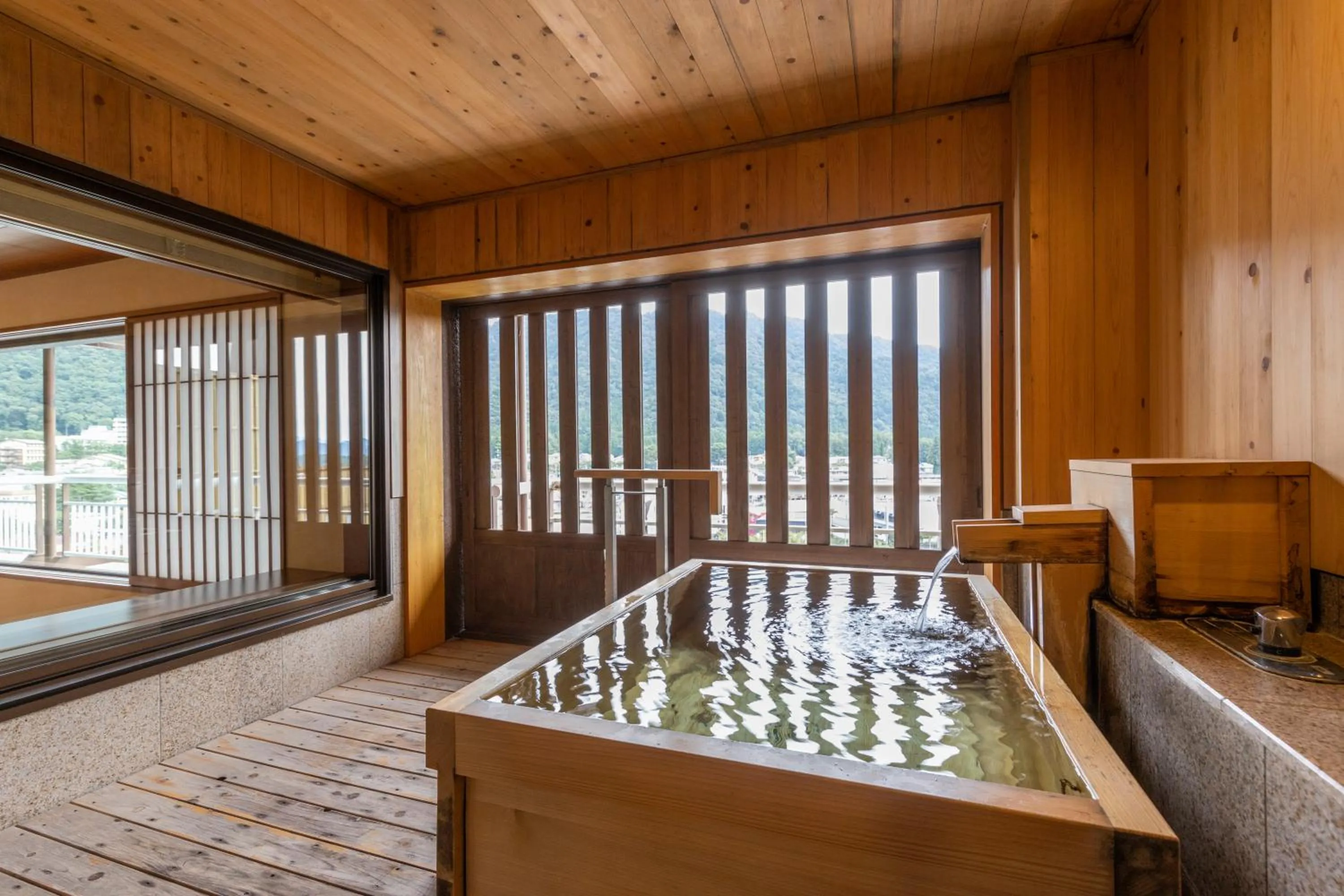 Hot Spring Bath in Kinugawa Hotel Mikazuki