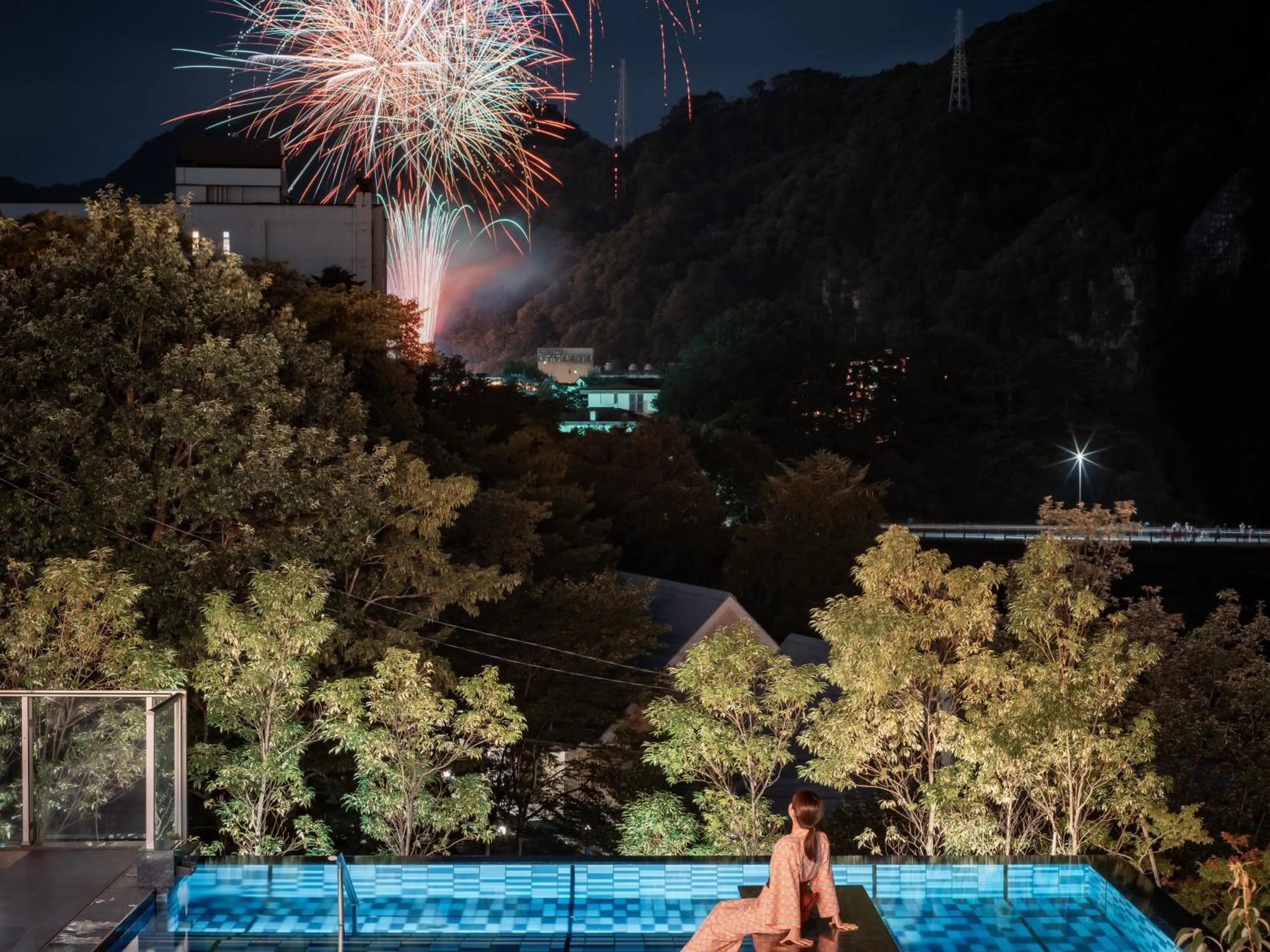 Hot Spring Bath in Kinugawa Hotel Mikazuki