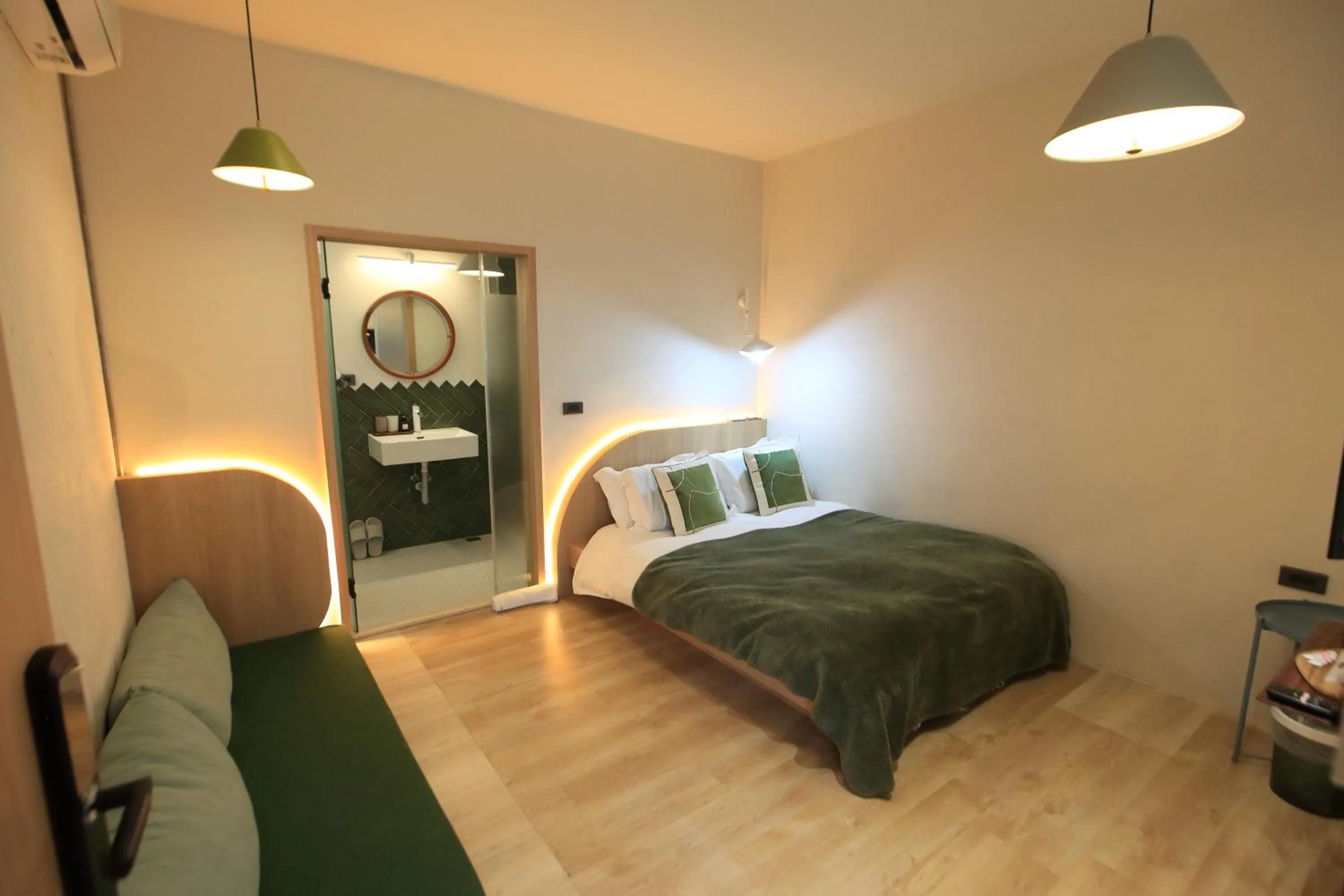 Bed in Green Inn Kaohsiung